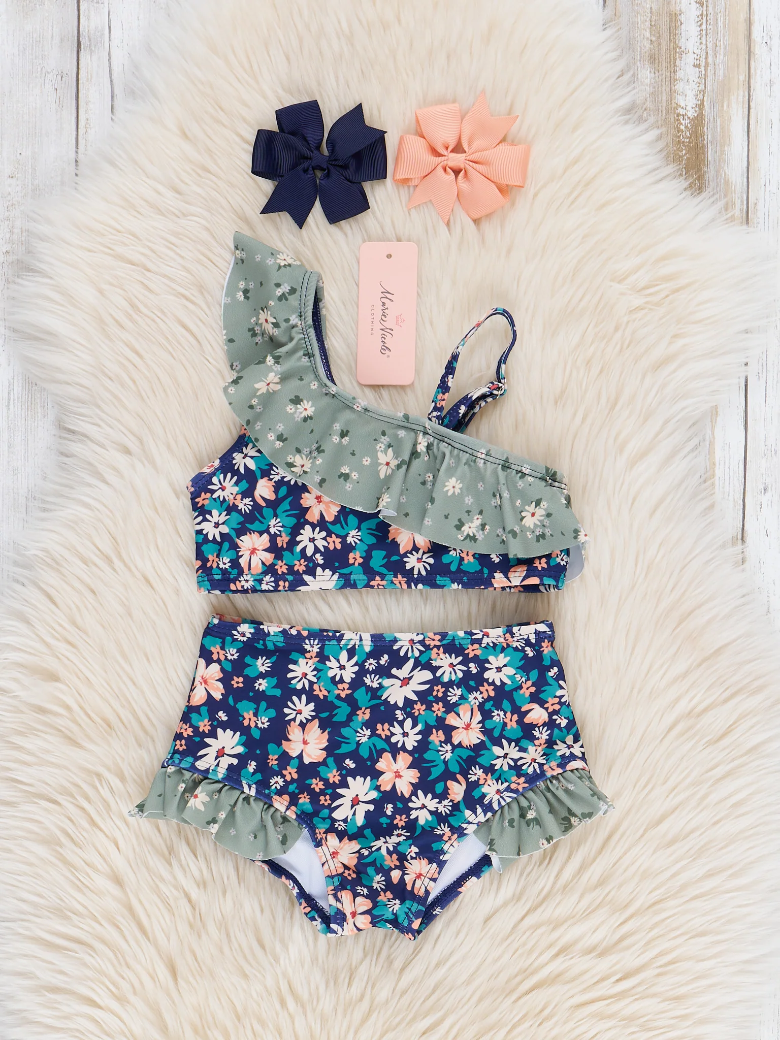 Ditsy Wildflowers Ruffle Swimsuit - Image 2