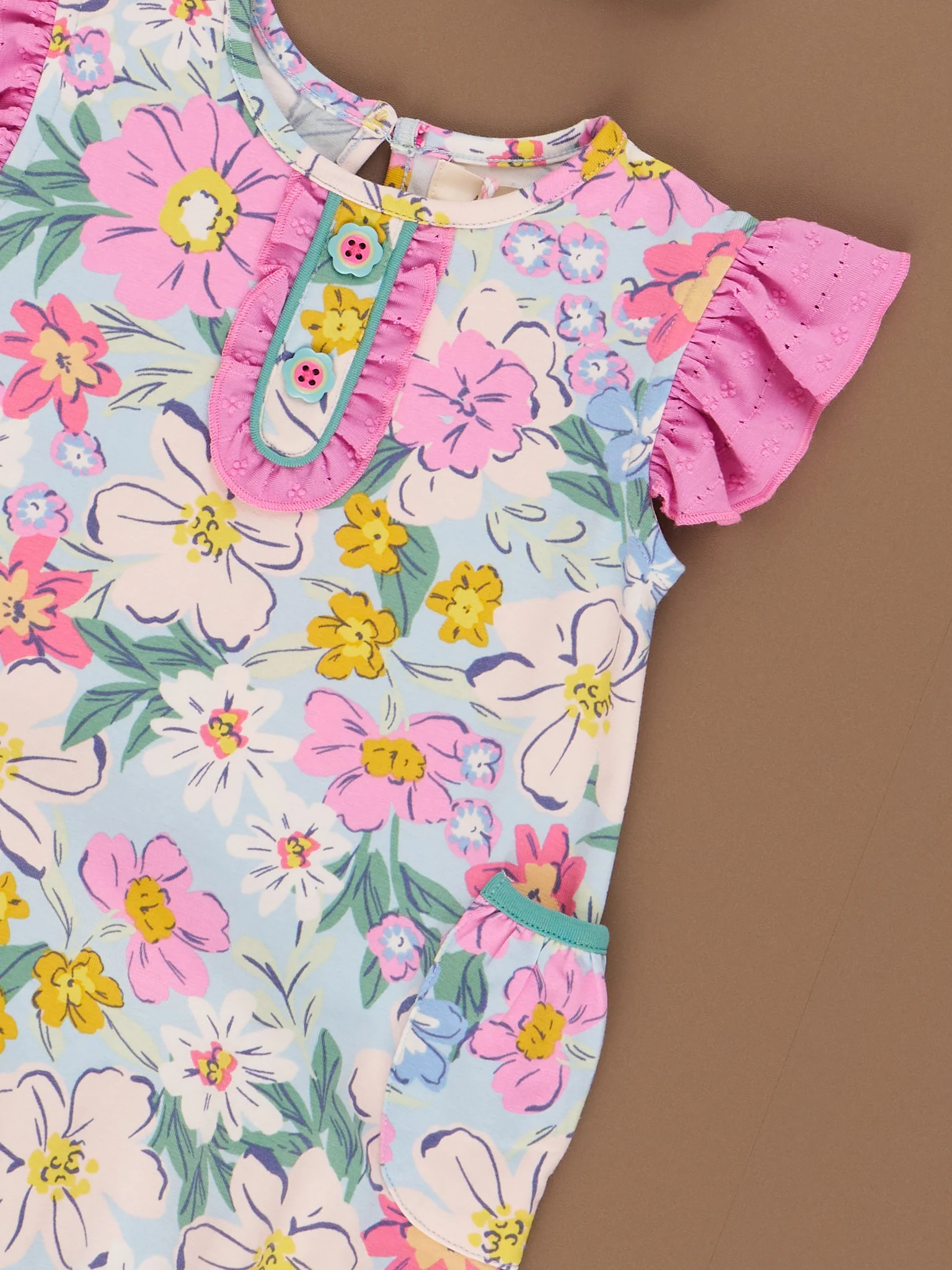 Southern Garden Ruffle Infant Gown - Image 2