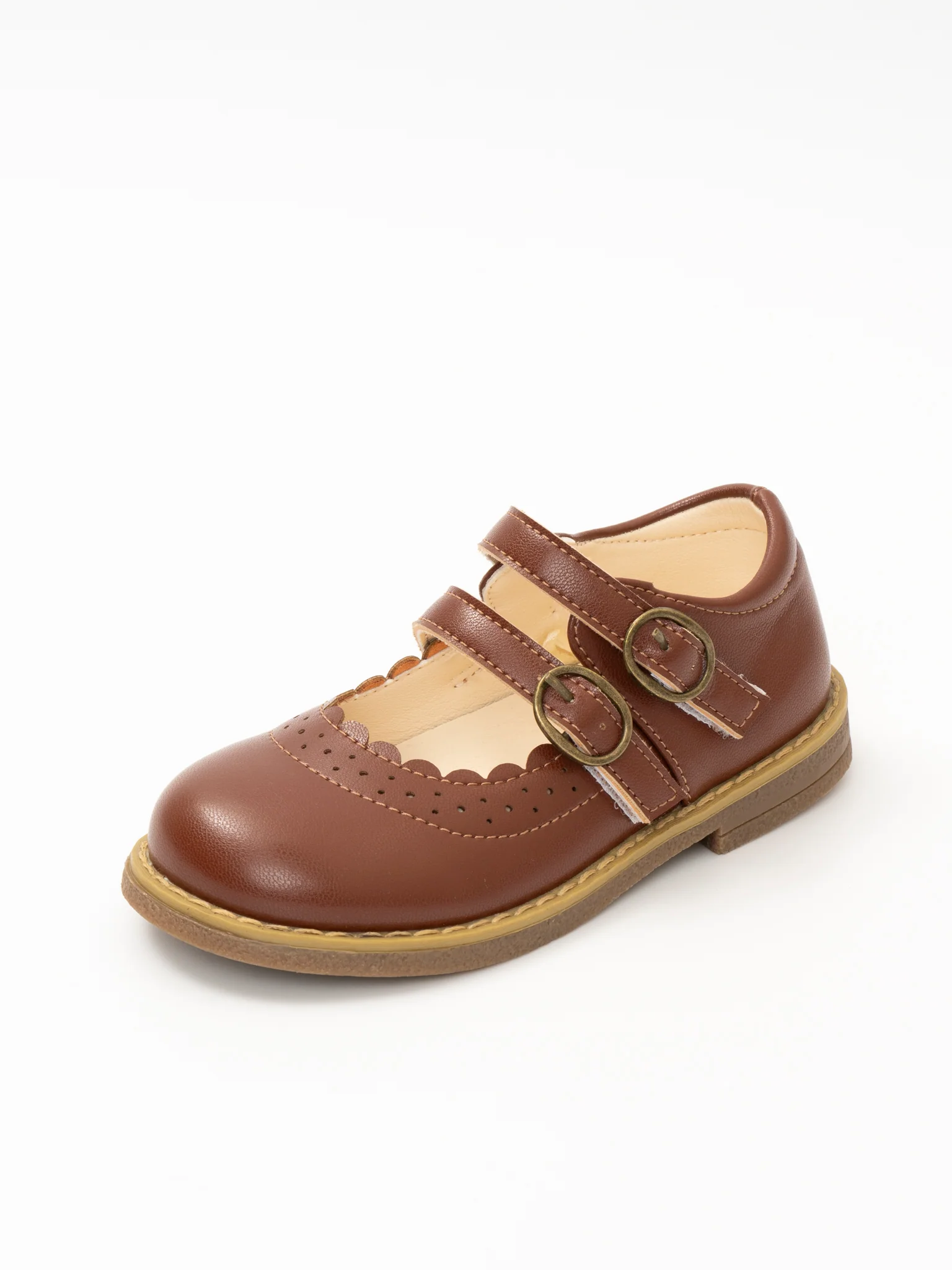 Double Buckle Mary Jane Hard Sole Shoes - Image 11