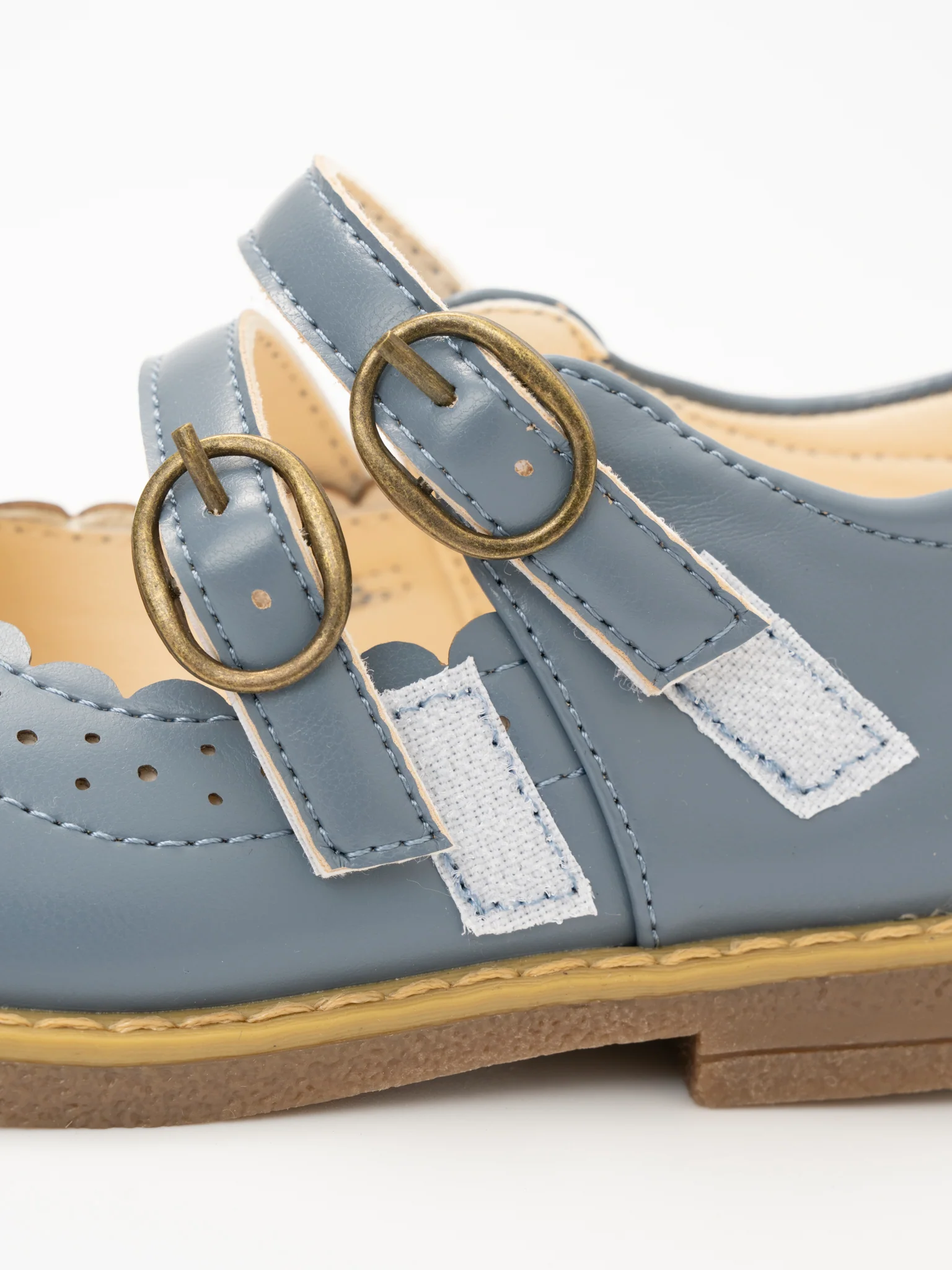 Double Buckle Mary Jane Hard Sole Shoes - Image 12