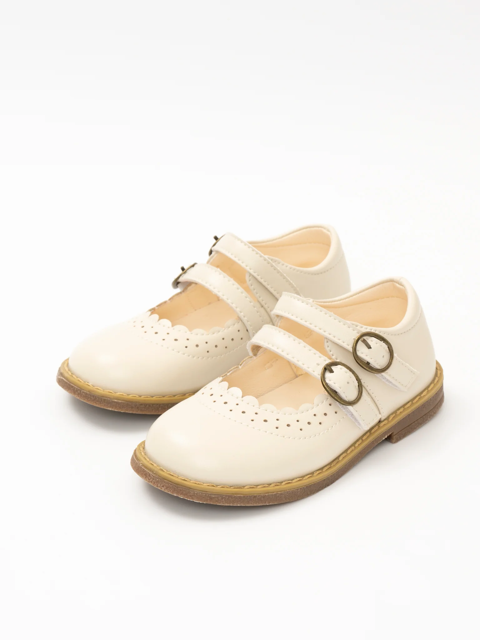 Double Buckle Mary Jane Hard Sole Shoes - Image 3