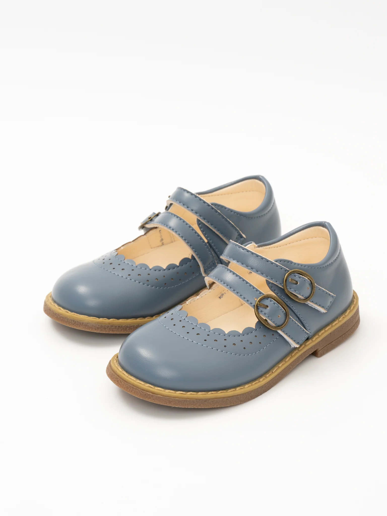 Double Buckle Mary Jane Hard Sole Shoes - Image 4