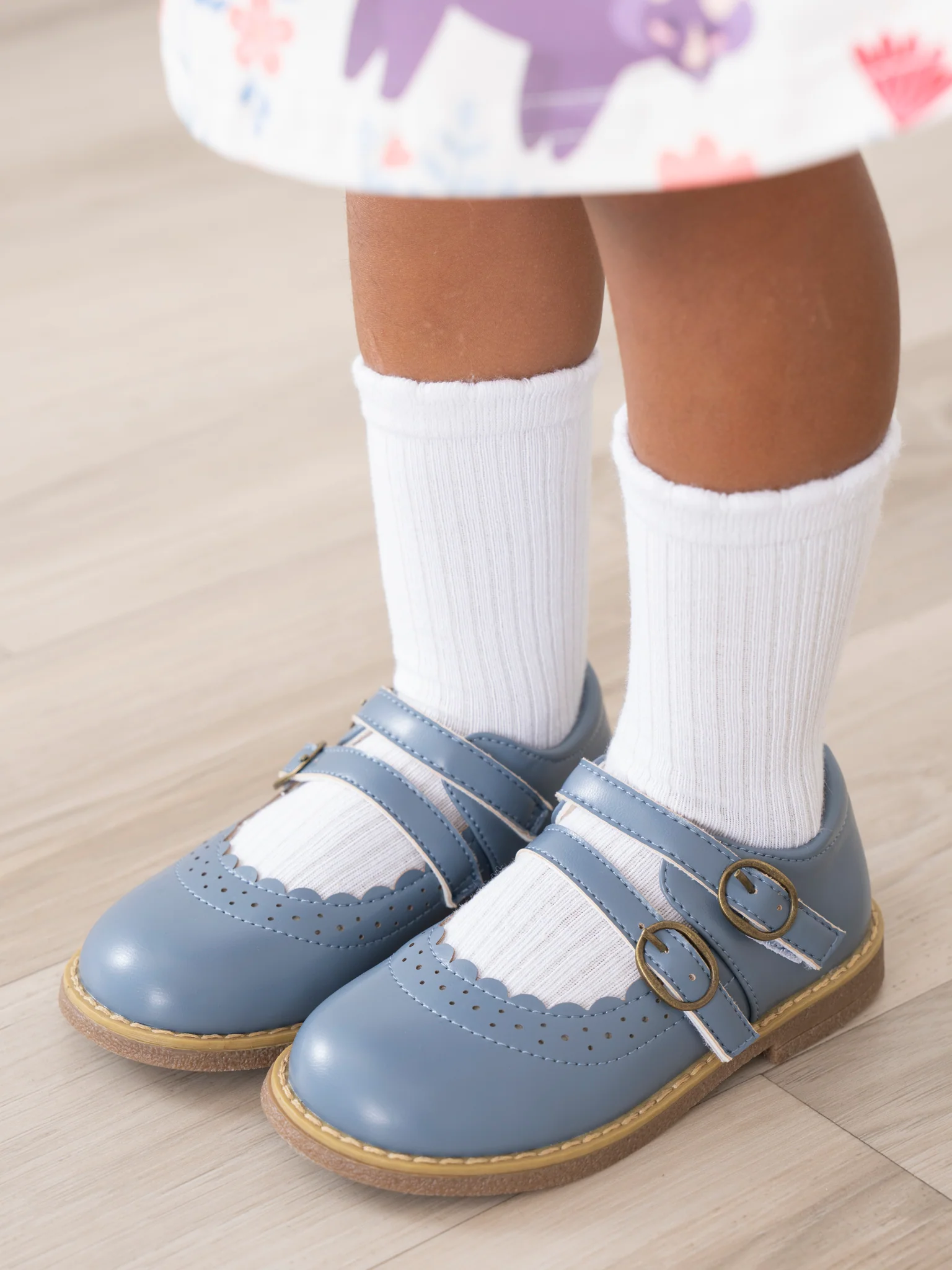 Double Buckle Mary Jane Hard Sole Shoes - Image 7