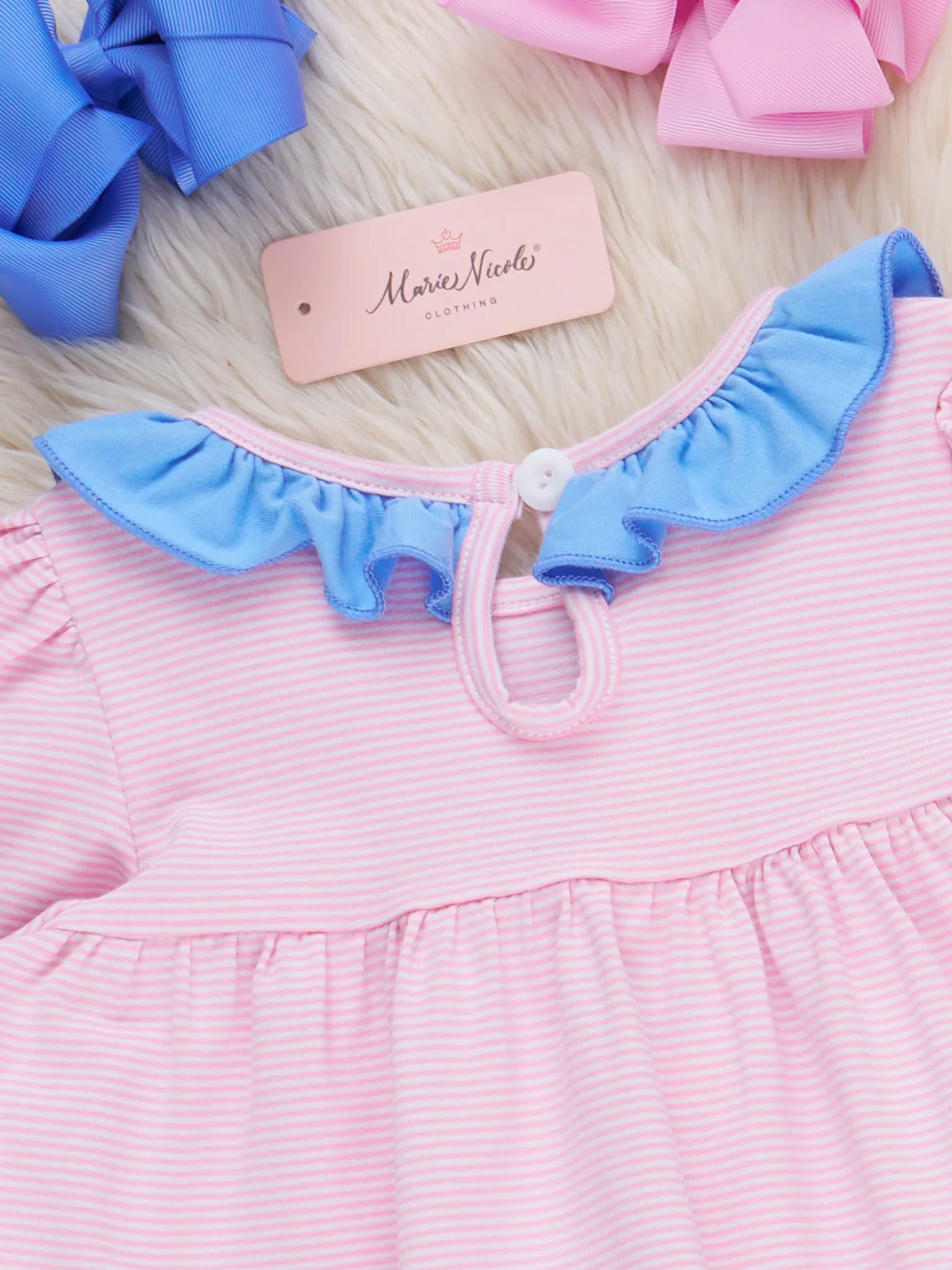 Dreaming Santa Embroidered Ruffle Outfit - Image 5