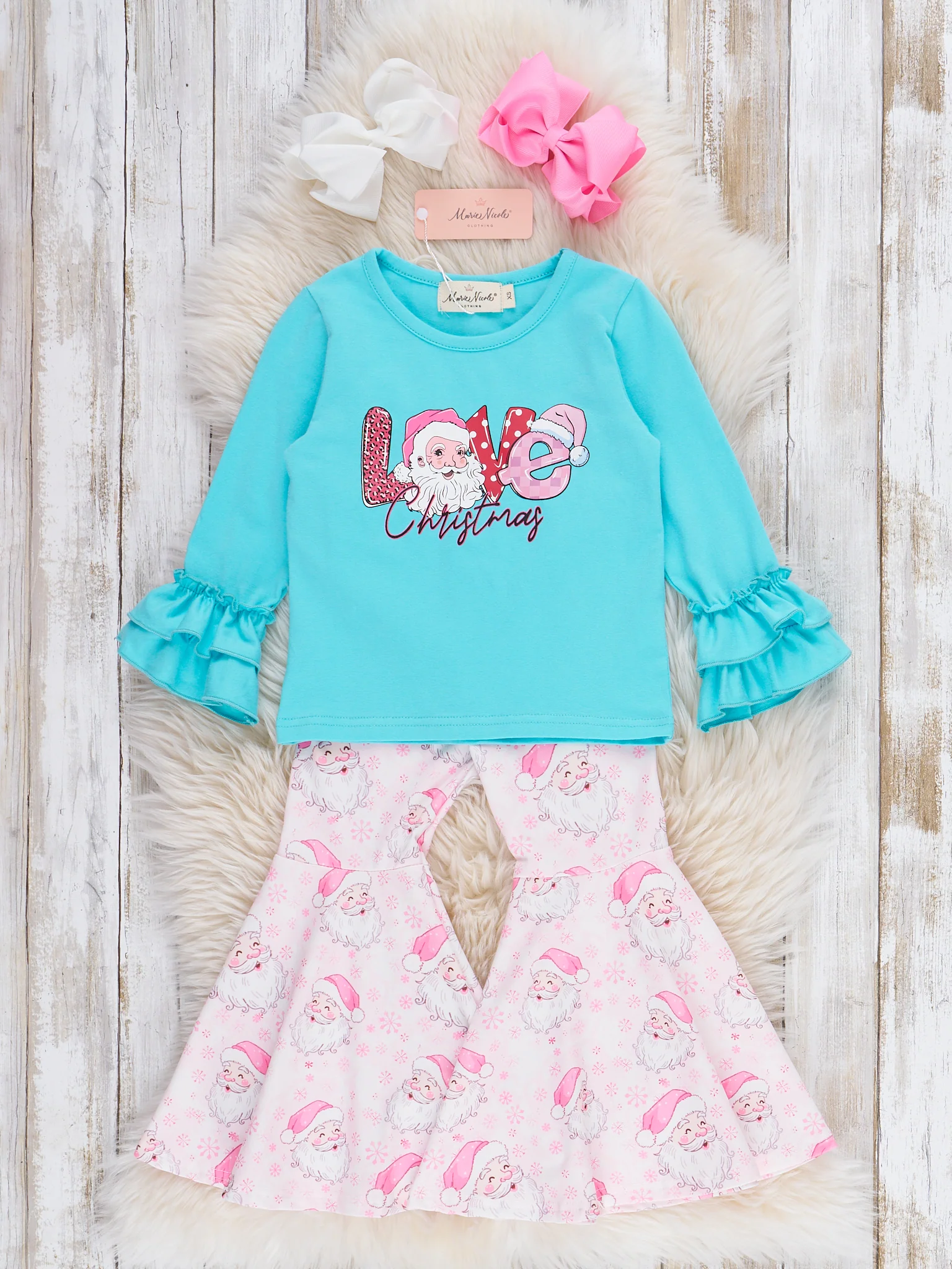 Dreamy Christmas Love Bell Bottom Outfit - Image 2