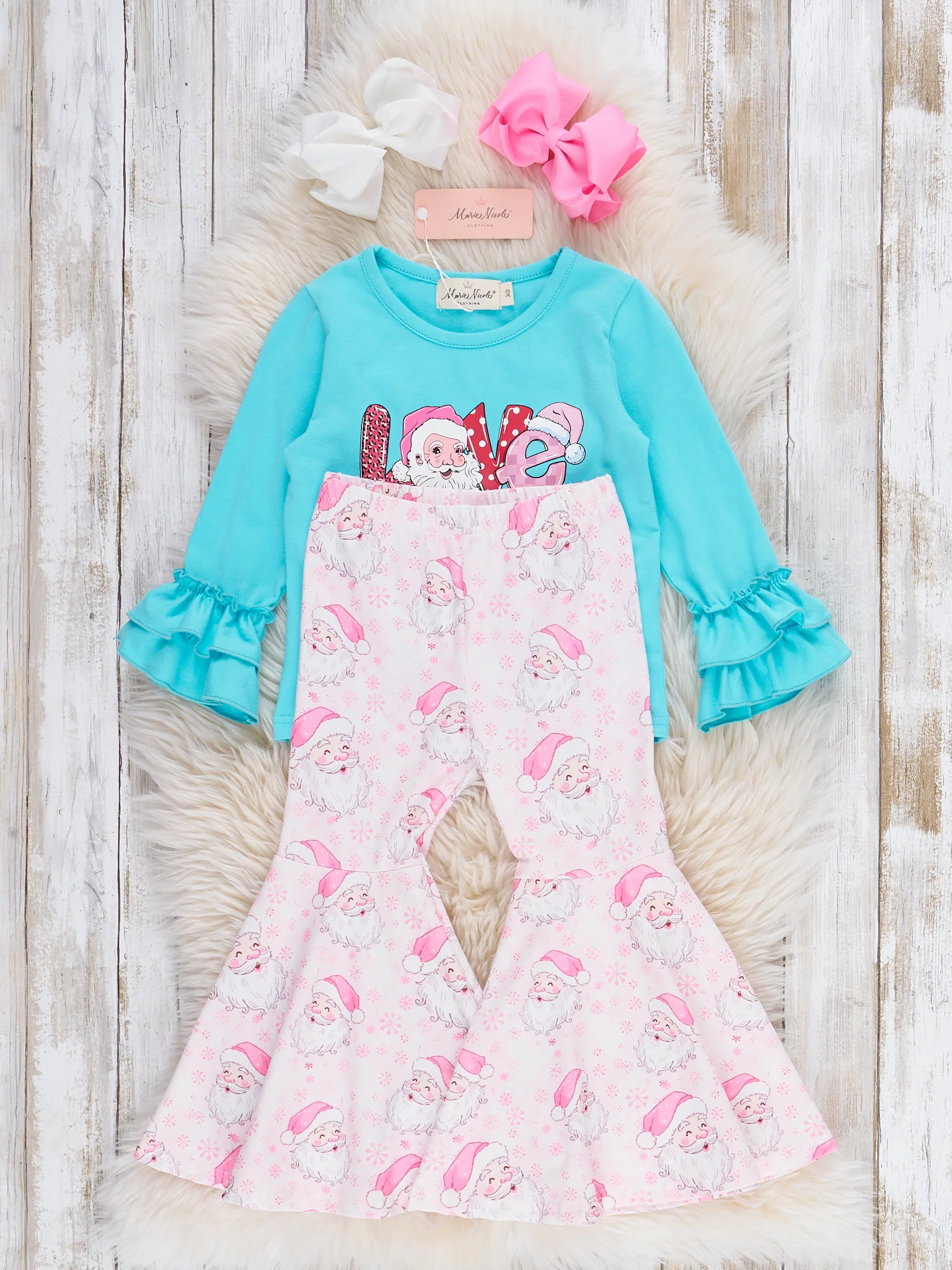 Dreamy Christmas Love Bell Bottom Outfit - Image 4