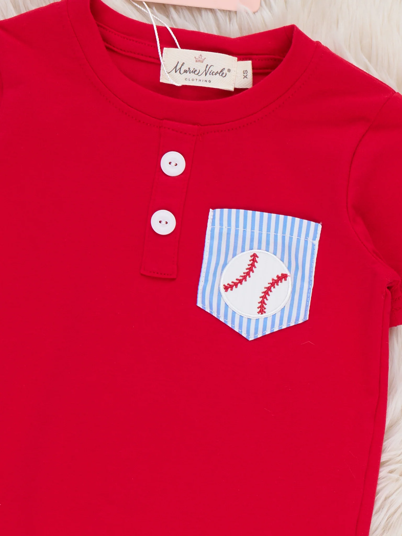Dugout Ball Striped Embroidered Cotton Outfit - Image 3