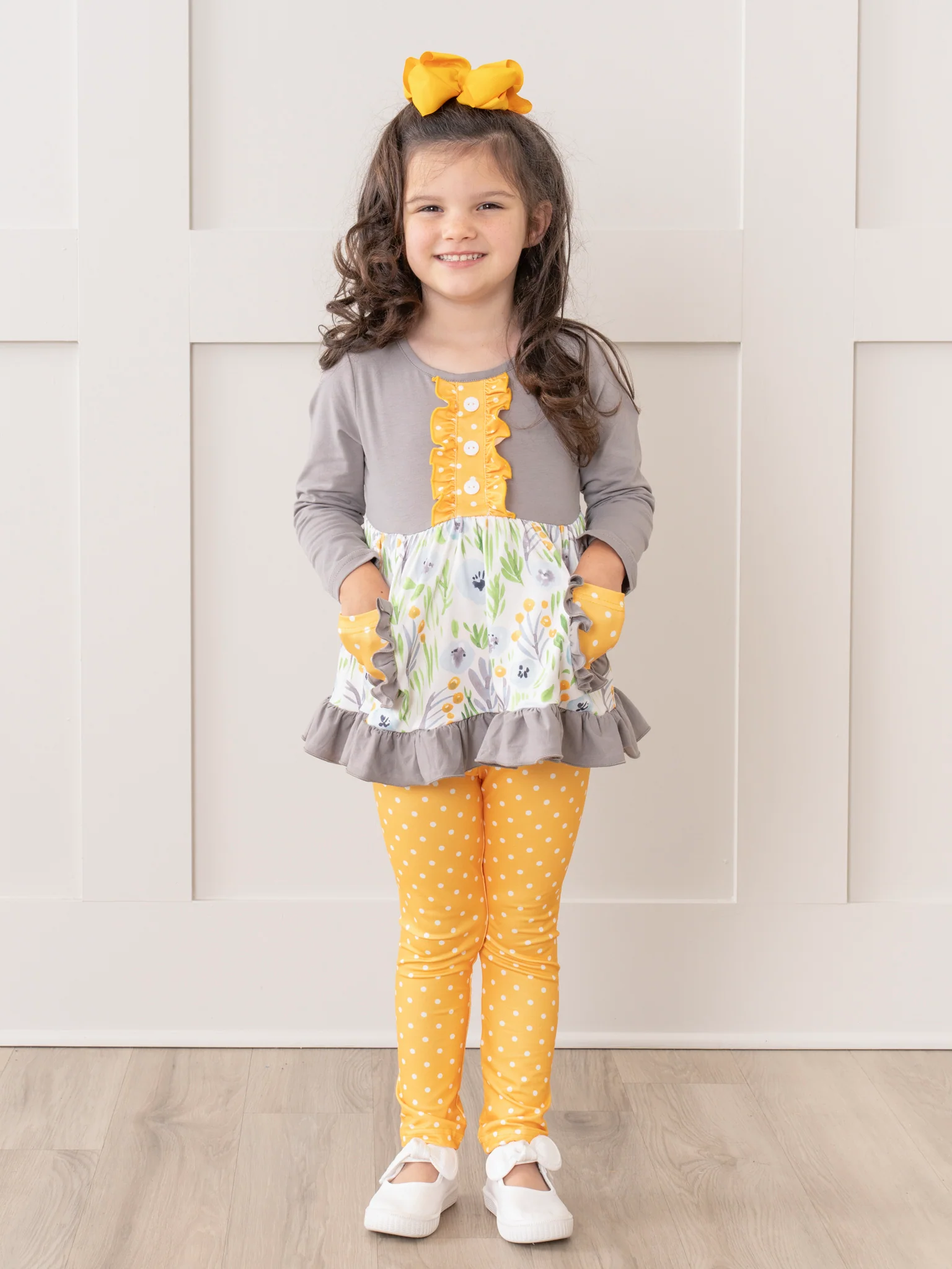 Dusk Blooms Ruffle Outfit