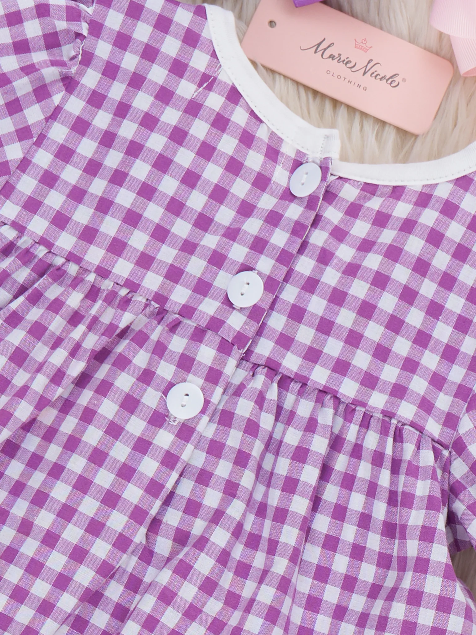 Easter Egg Hunt Embroidered Cotton Ruffle Dress - Image 4