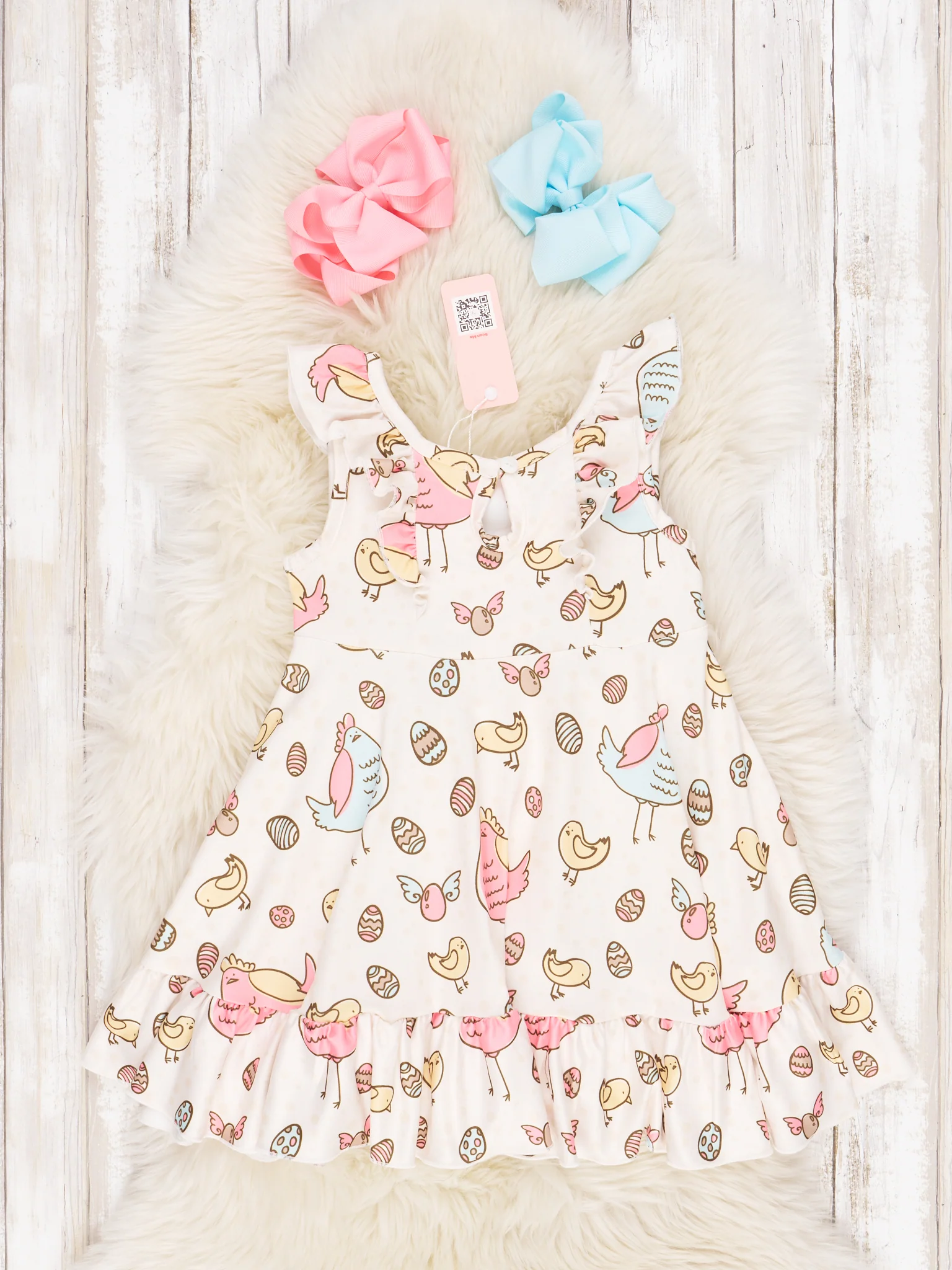 Eggs To Chickens Ruffle Dress - Image 2