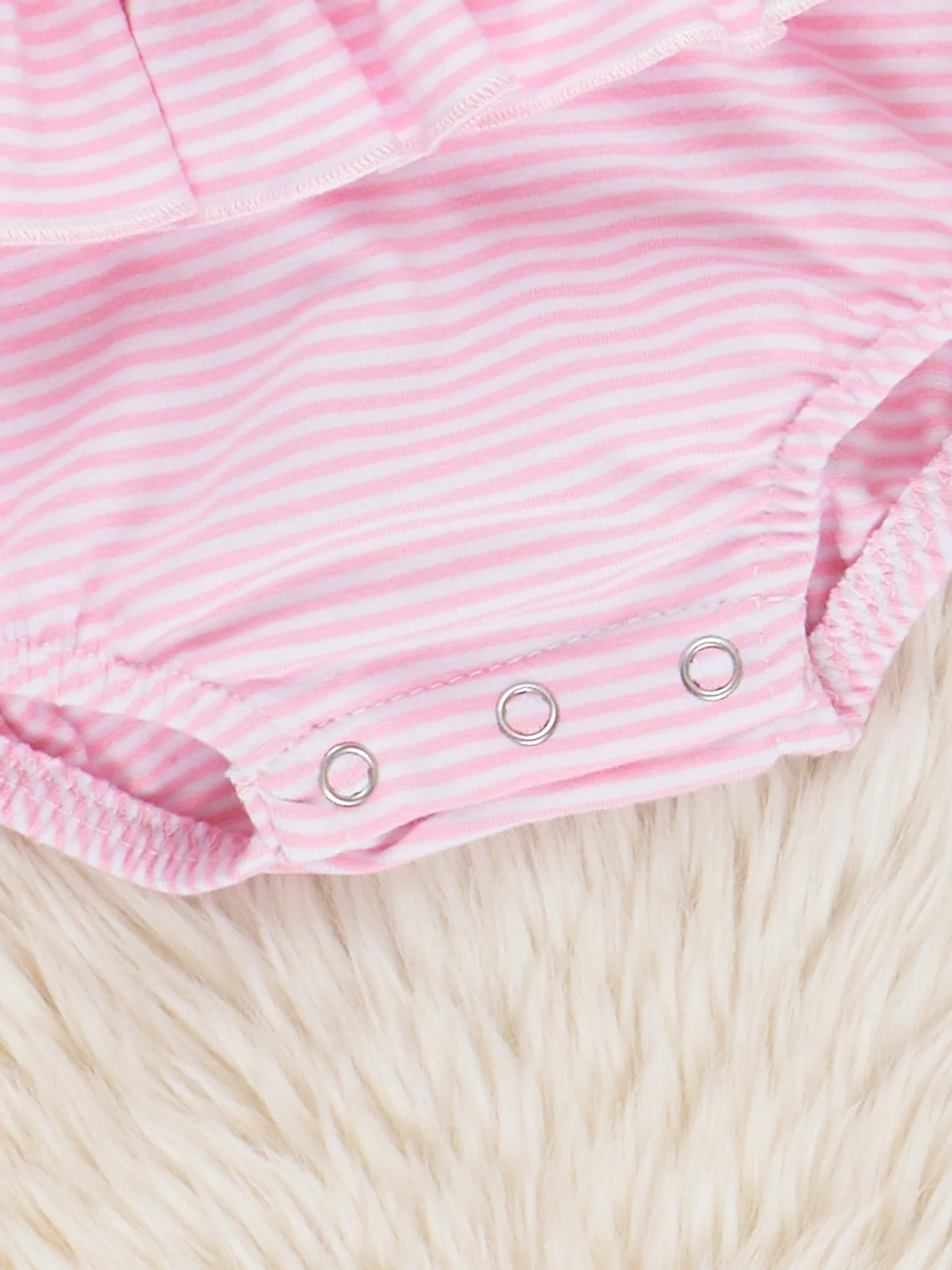 Embroidered Baby Farm Friends Ruffle Bubble Romper - Image 3