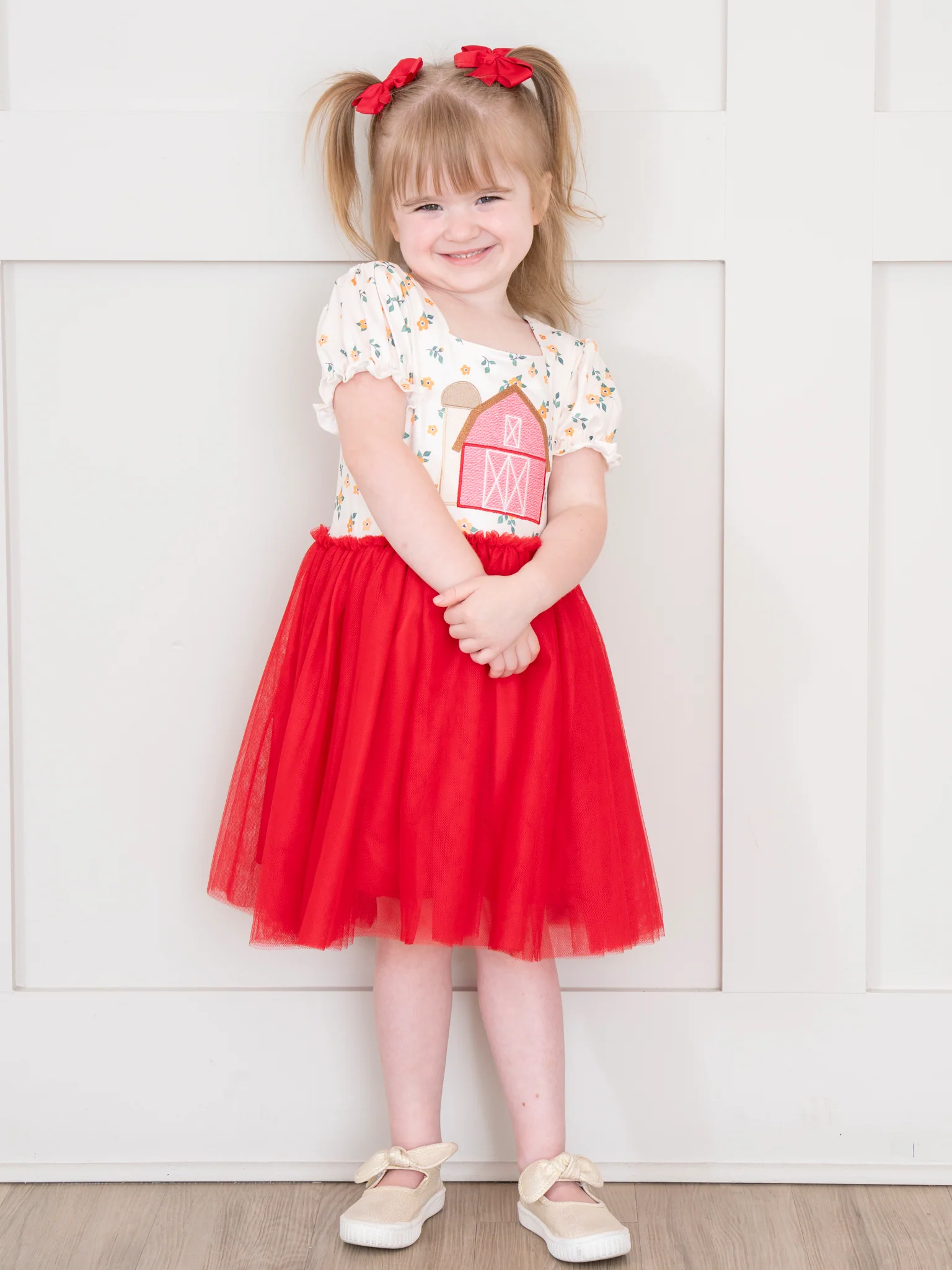 Embroidered Barn Tulle Dress - Image 3