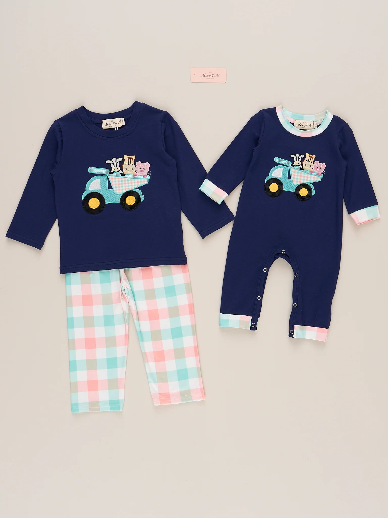 Embroidered Barn Yard Pals Dump Truck Outfit - Image 4