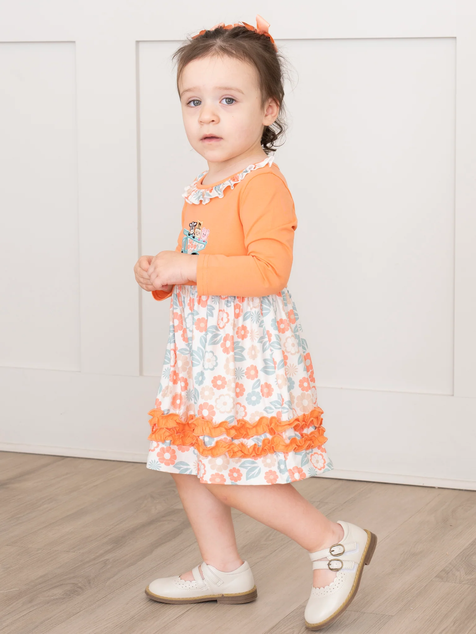 Embroidered Farm Animal Dump Truck Dress - Image 4
