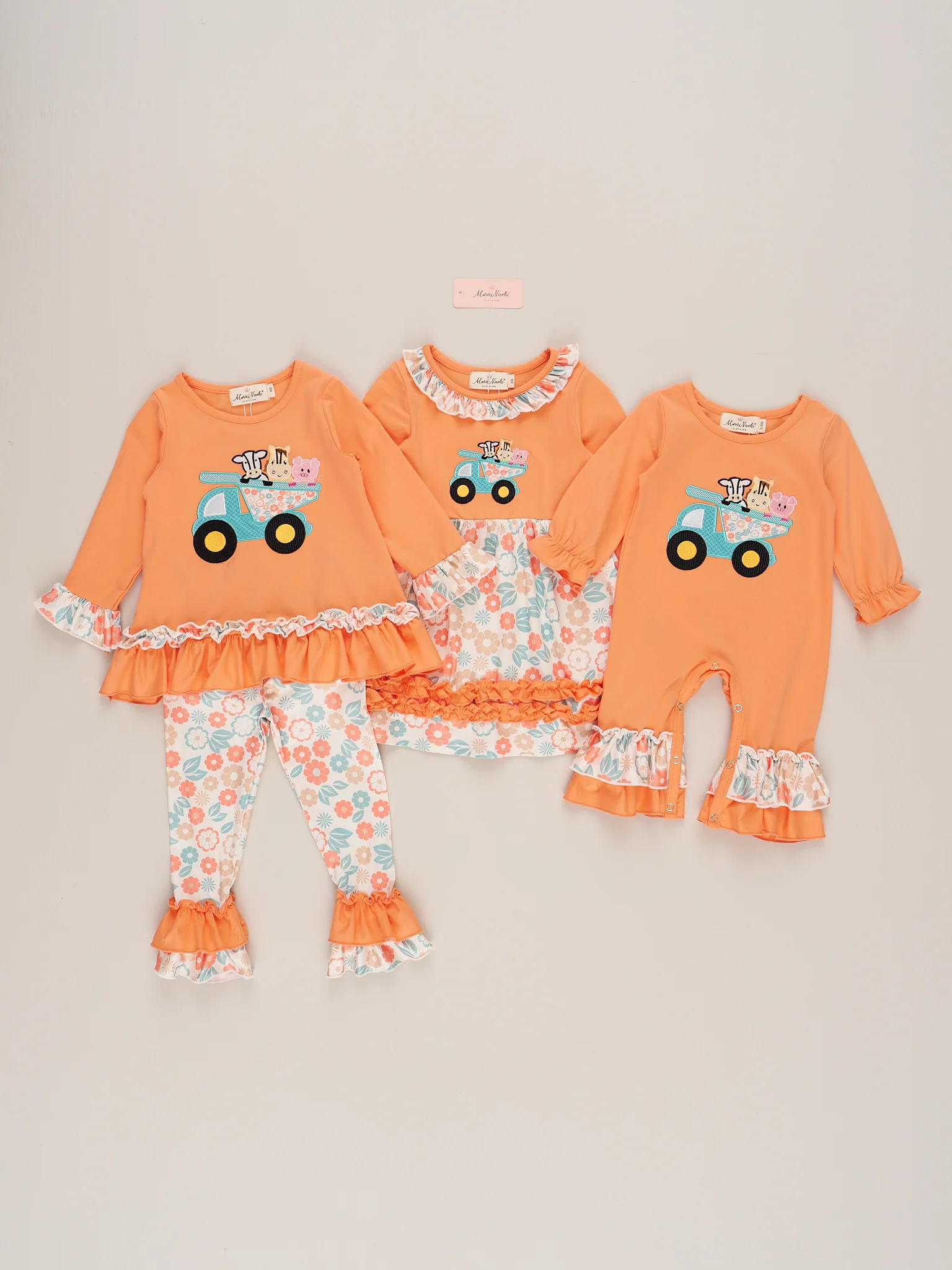 Embroidered Farm Animal Dump Truck Dress - Image 6
