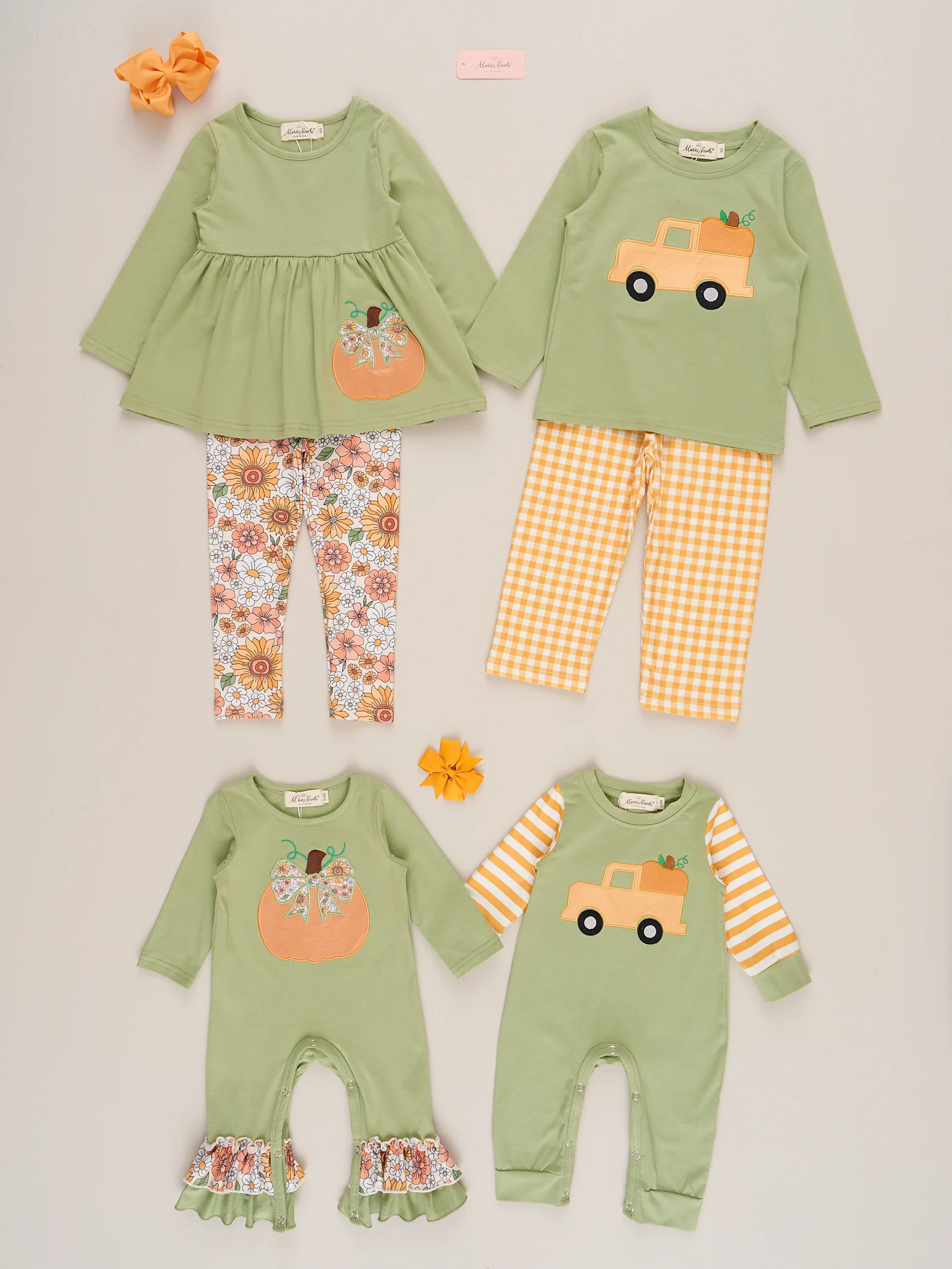 Embroidered Lil’ Harvest Rider Romper - Image 4