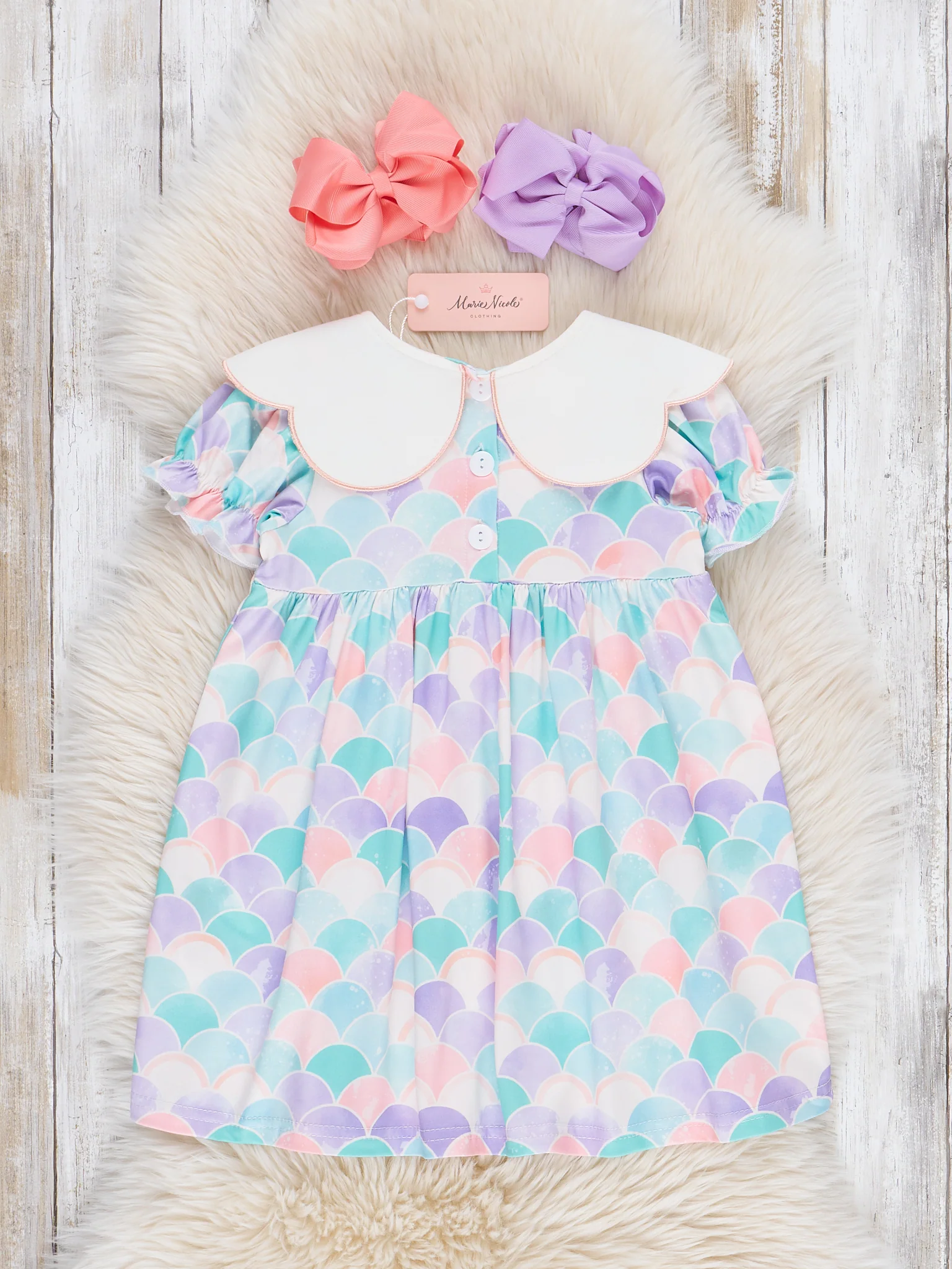 Embroidered Mermaid Life Ruffle Dress - Image 2