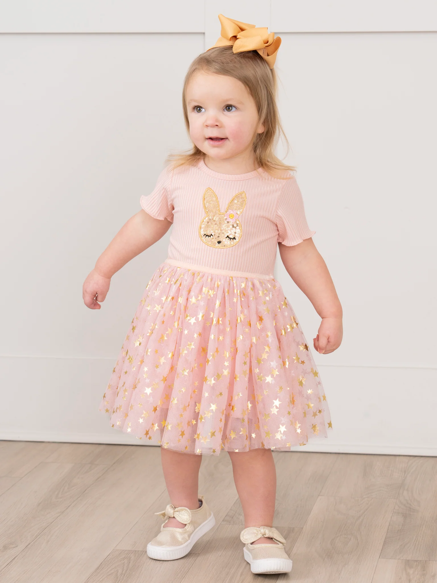 Embroidered Sequin Bunny Sparkle Tulle Dress - Image 3