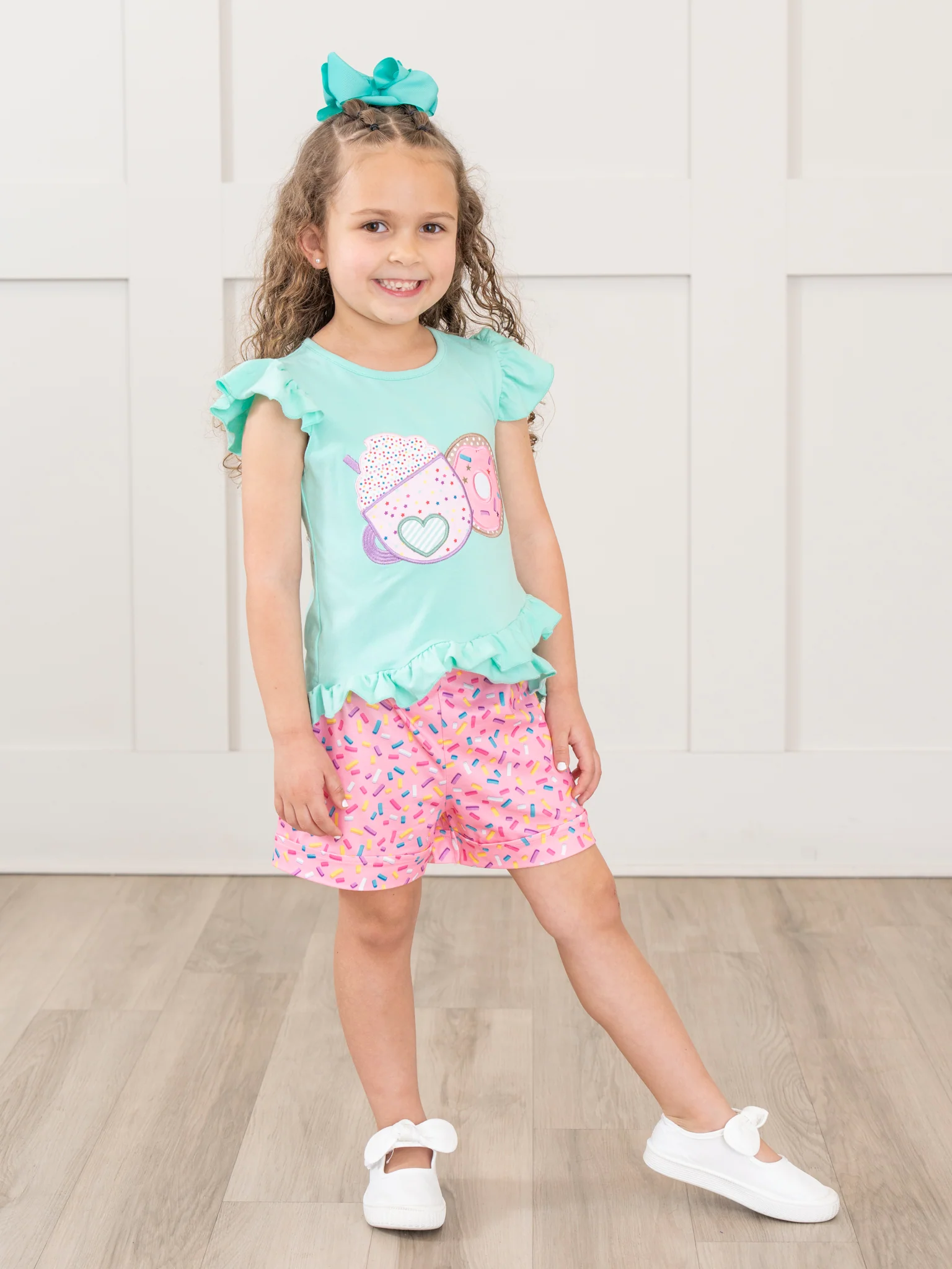 Embroidered Sugar Sweet Ruffle Outfit - Image 4