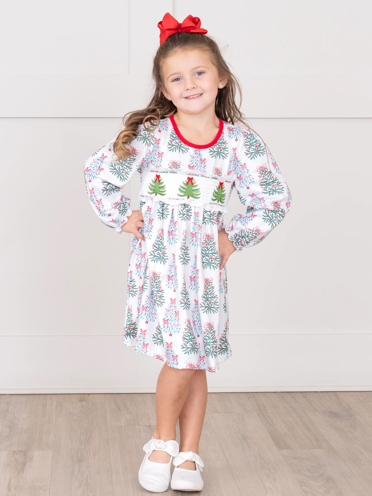 Evergreen Nettles Smocked Dress - Image 4
