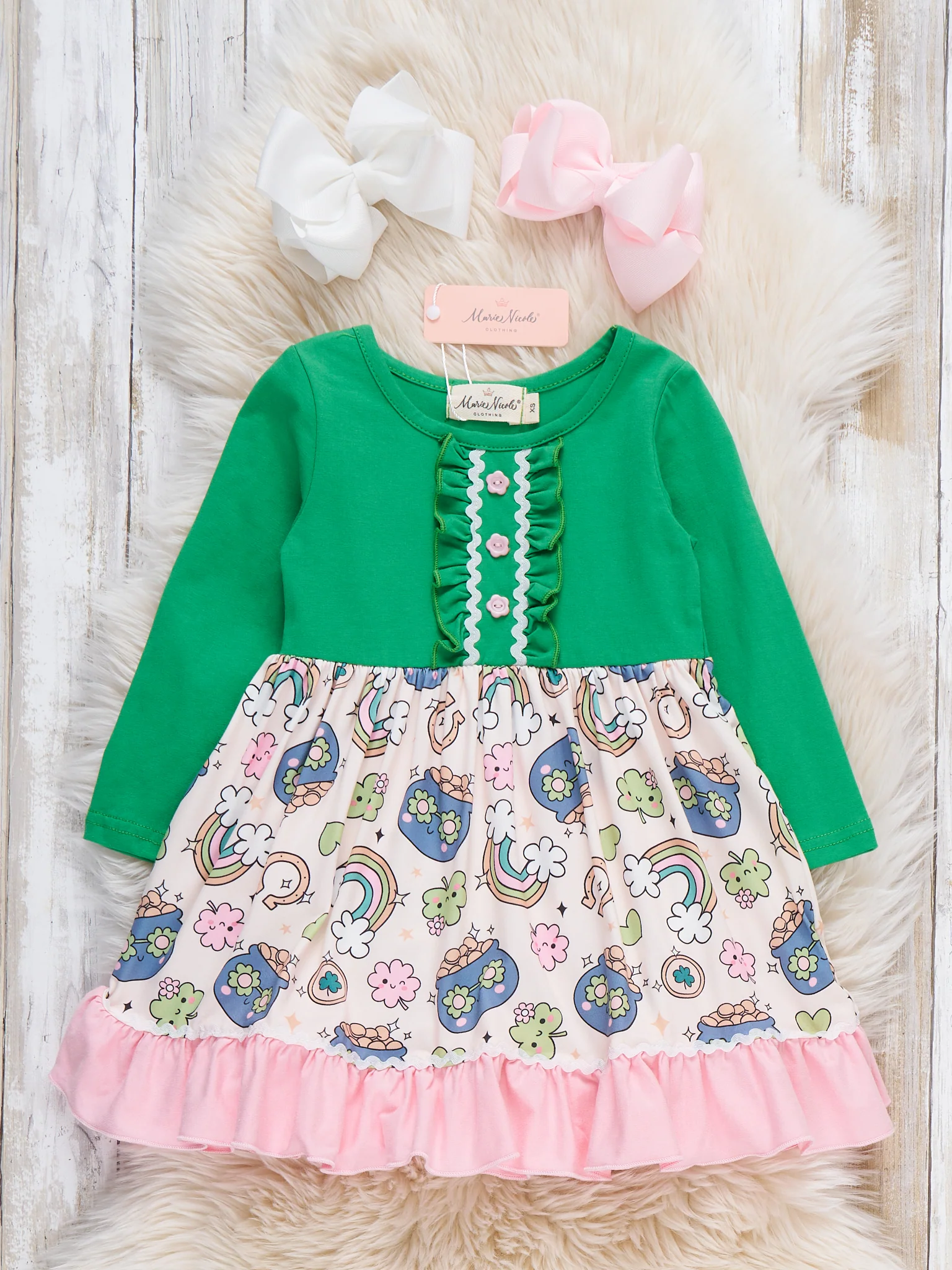 Ever-Lucky Celebration Ruffle Dress - Image 2