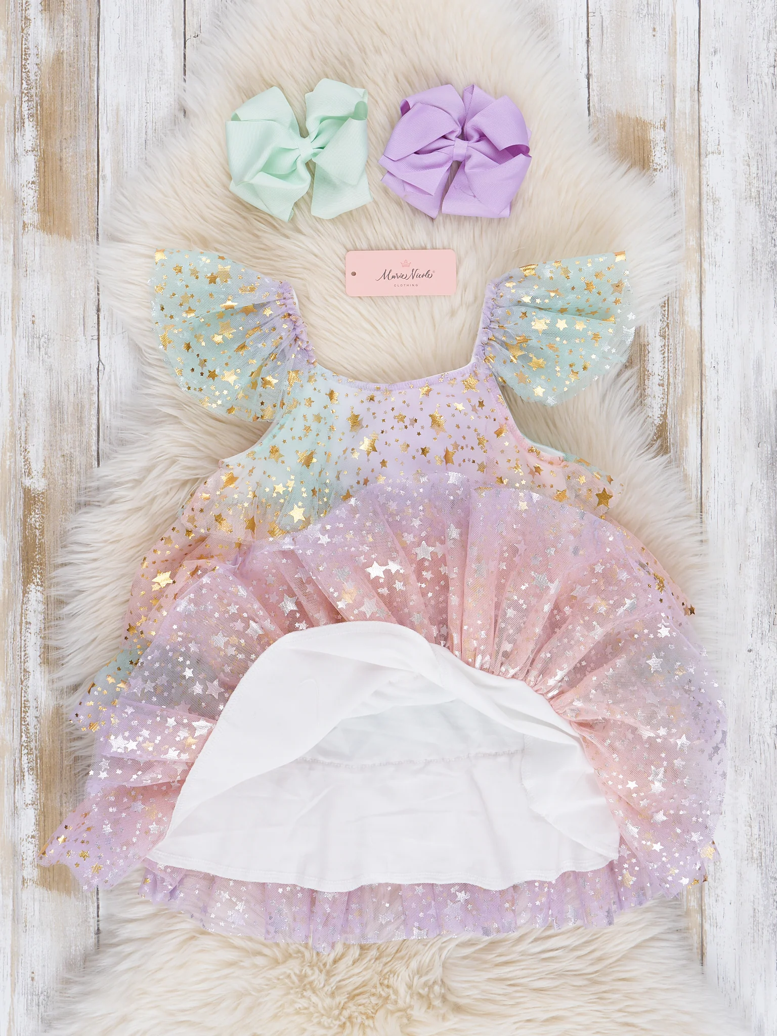 Fairy Sparkles Tiered Tulle Dress - Image 3
