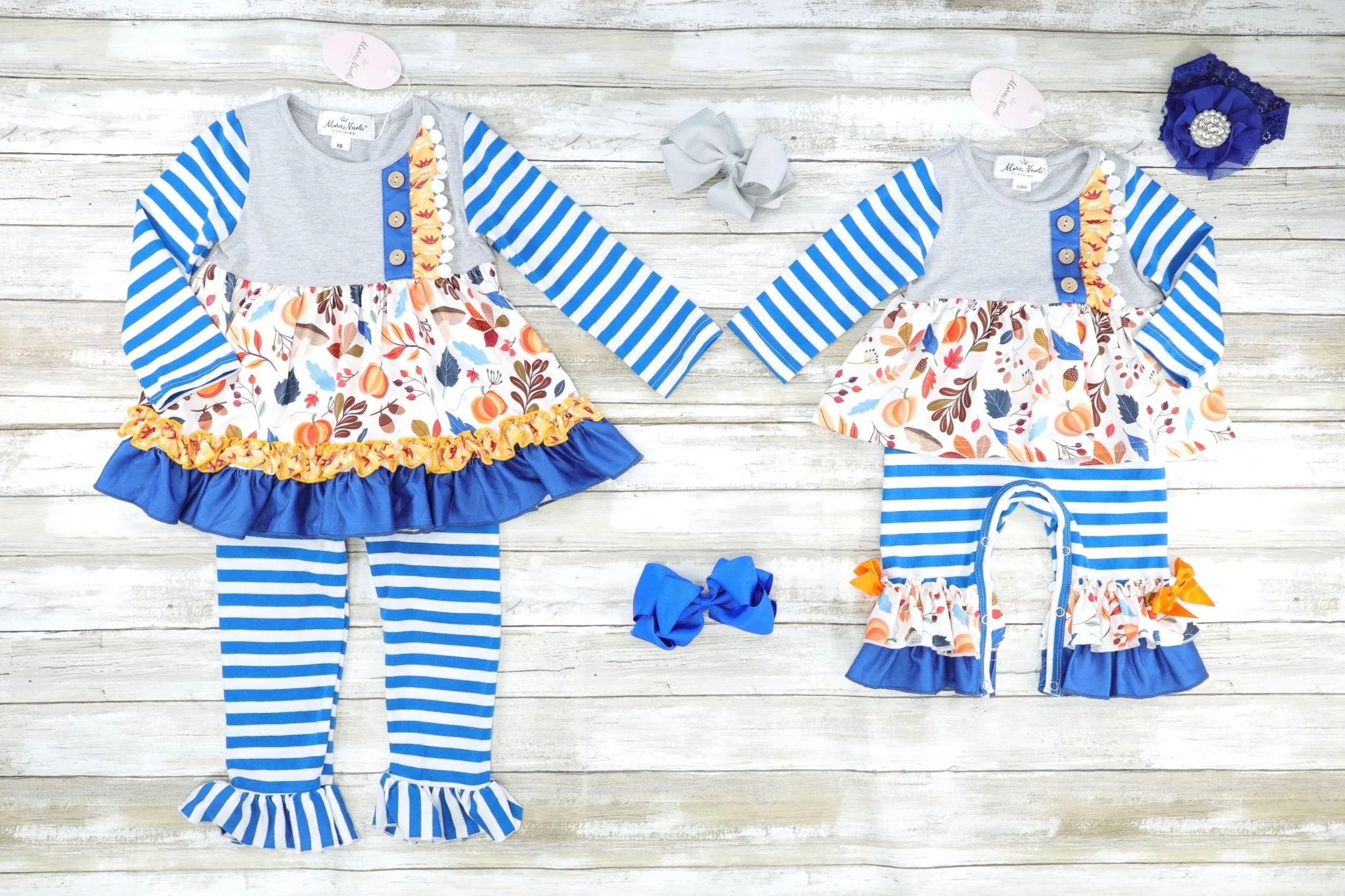Fall Foliage Raglan Ruffle Outfit - Image 3