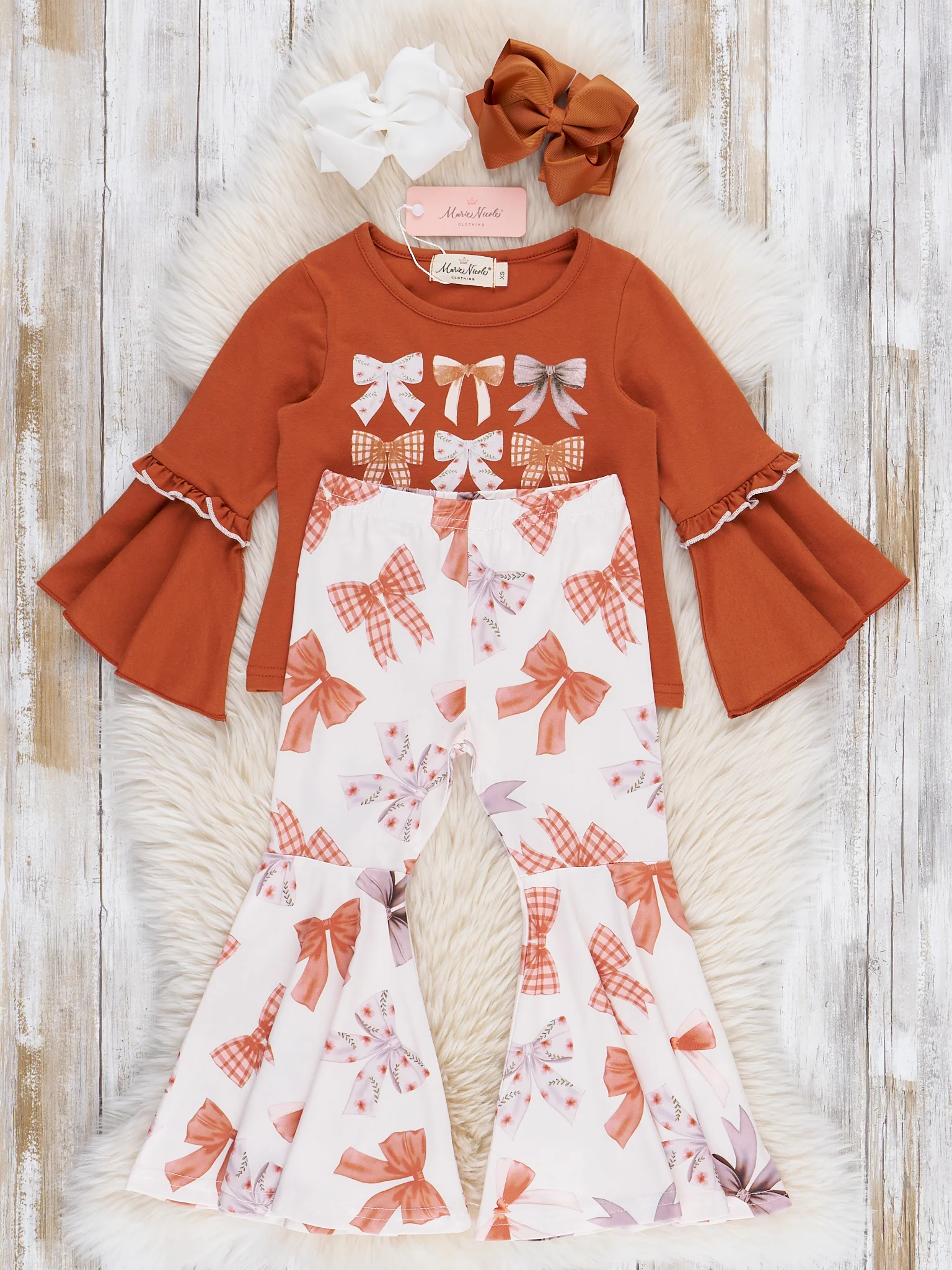 Falling for Bows Bell Bottom Outfit - Image 3