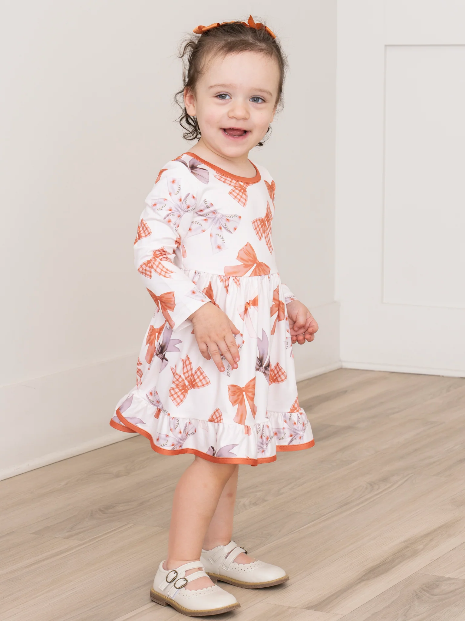 Falling for Bows Ruffle Dress - Image 3