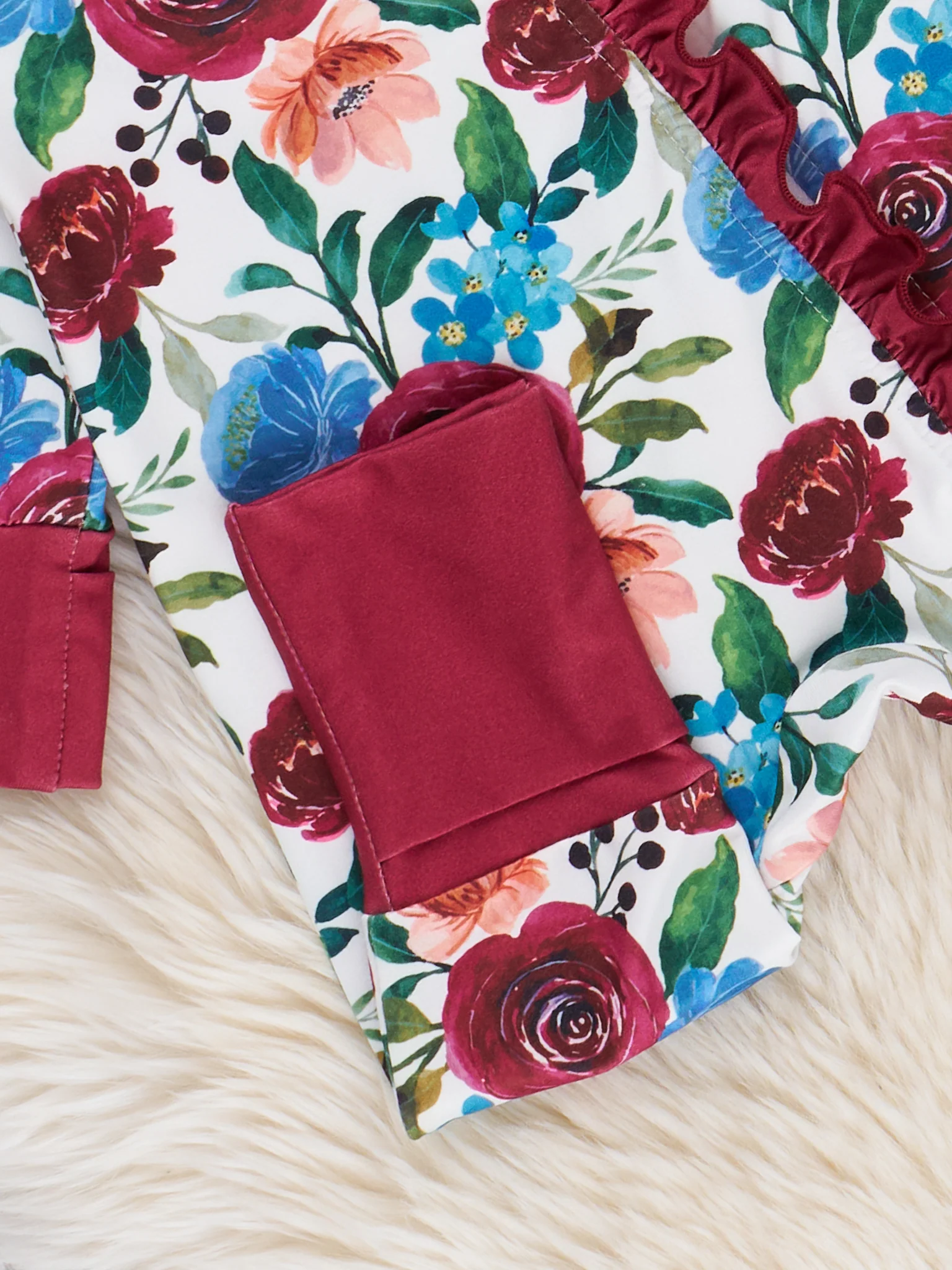 Falling for Florals Sleeper Pajamas - Image 3