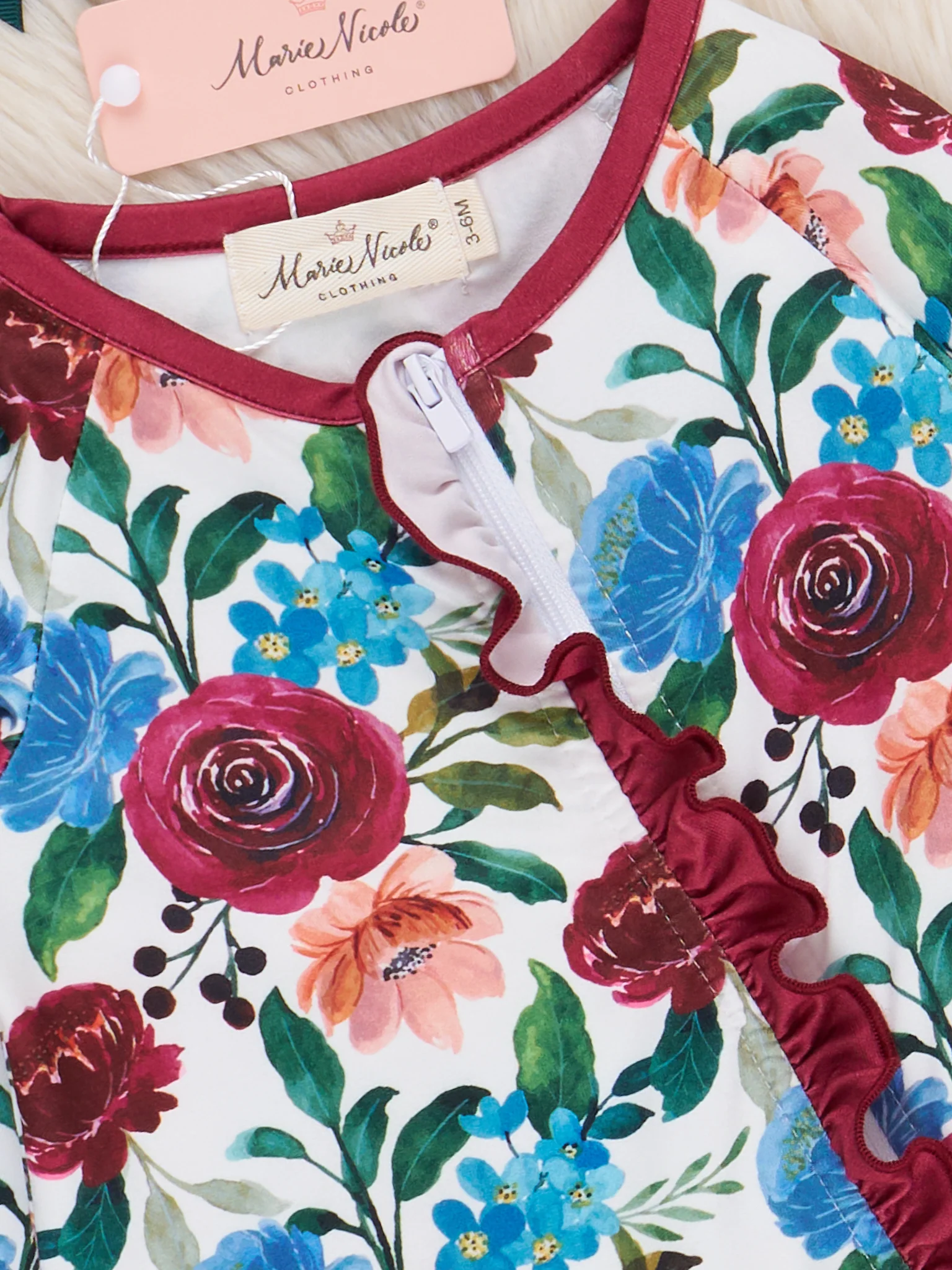 Falling for Florals Sleeper Pajamas - Image 4