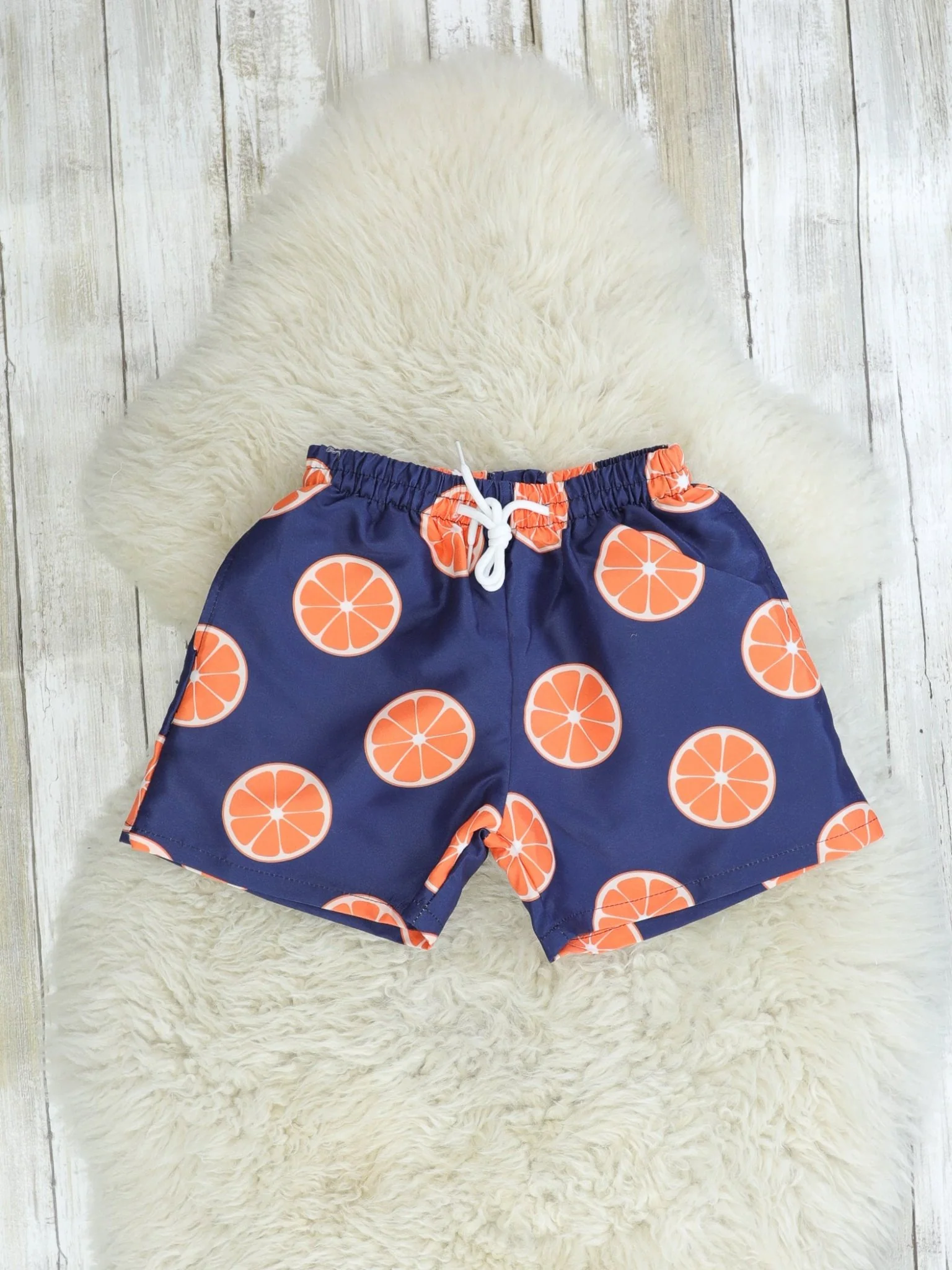 Family Orange & Navy Blue Swimsuit - Image 5