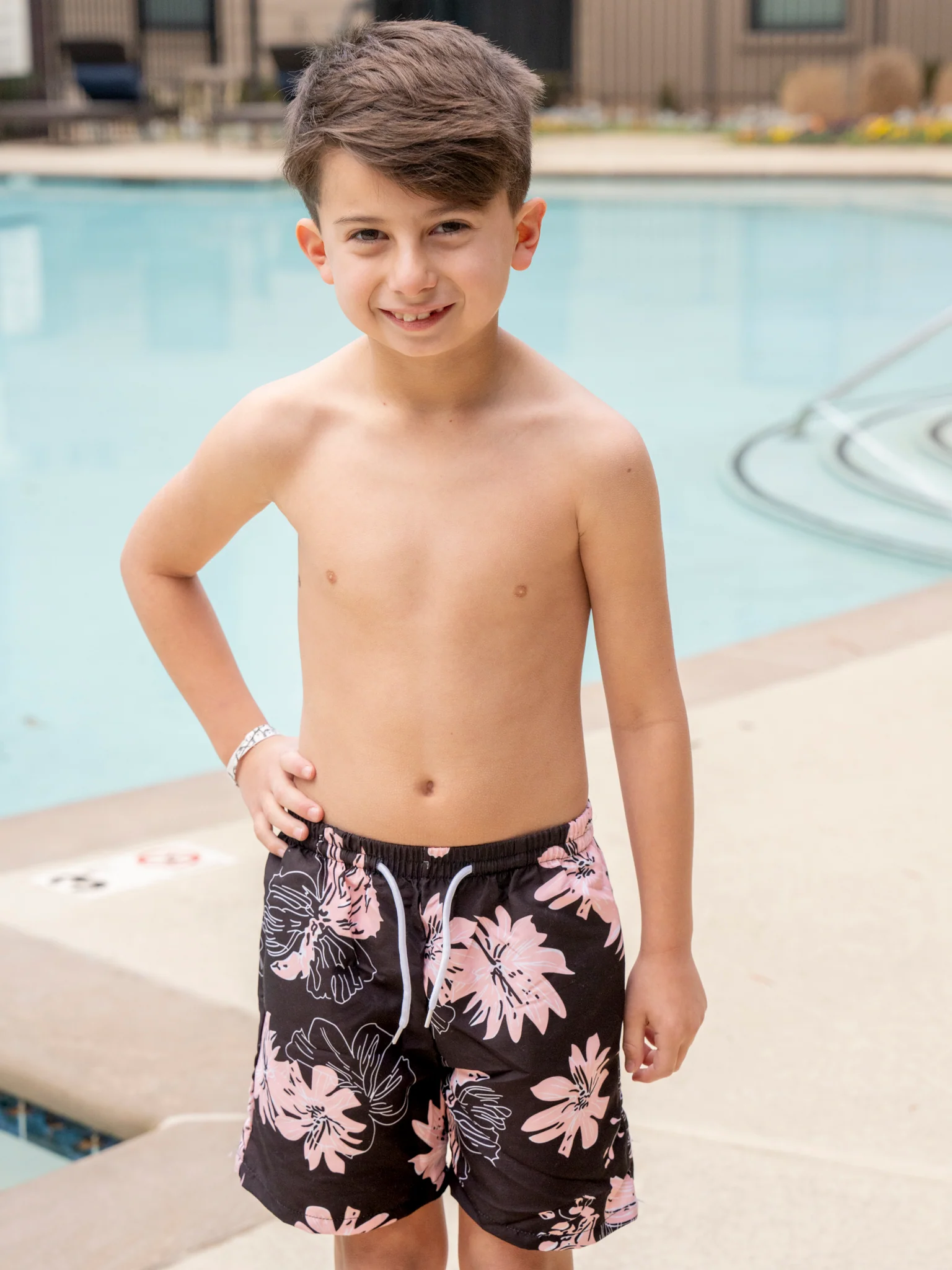 Family Pink & Black Wildflowers Swimsuit - Image 9