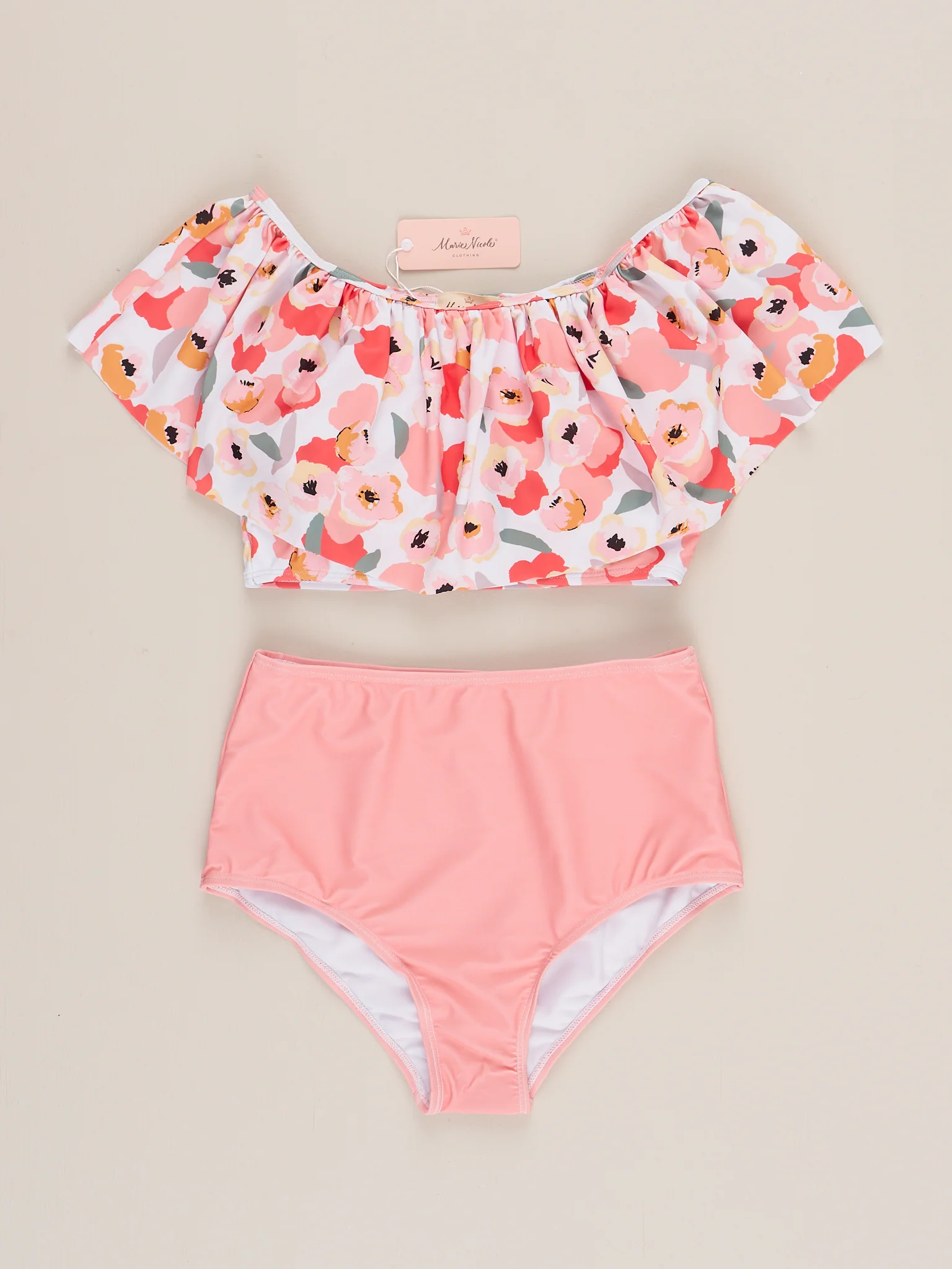Family Poppies & Stripes Swimsuit - Image 3