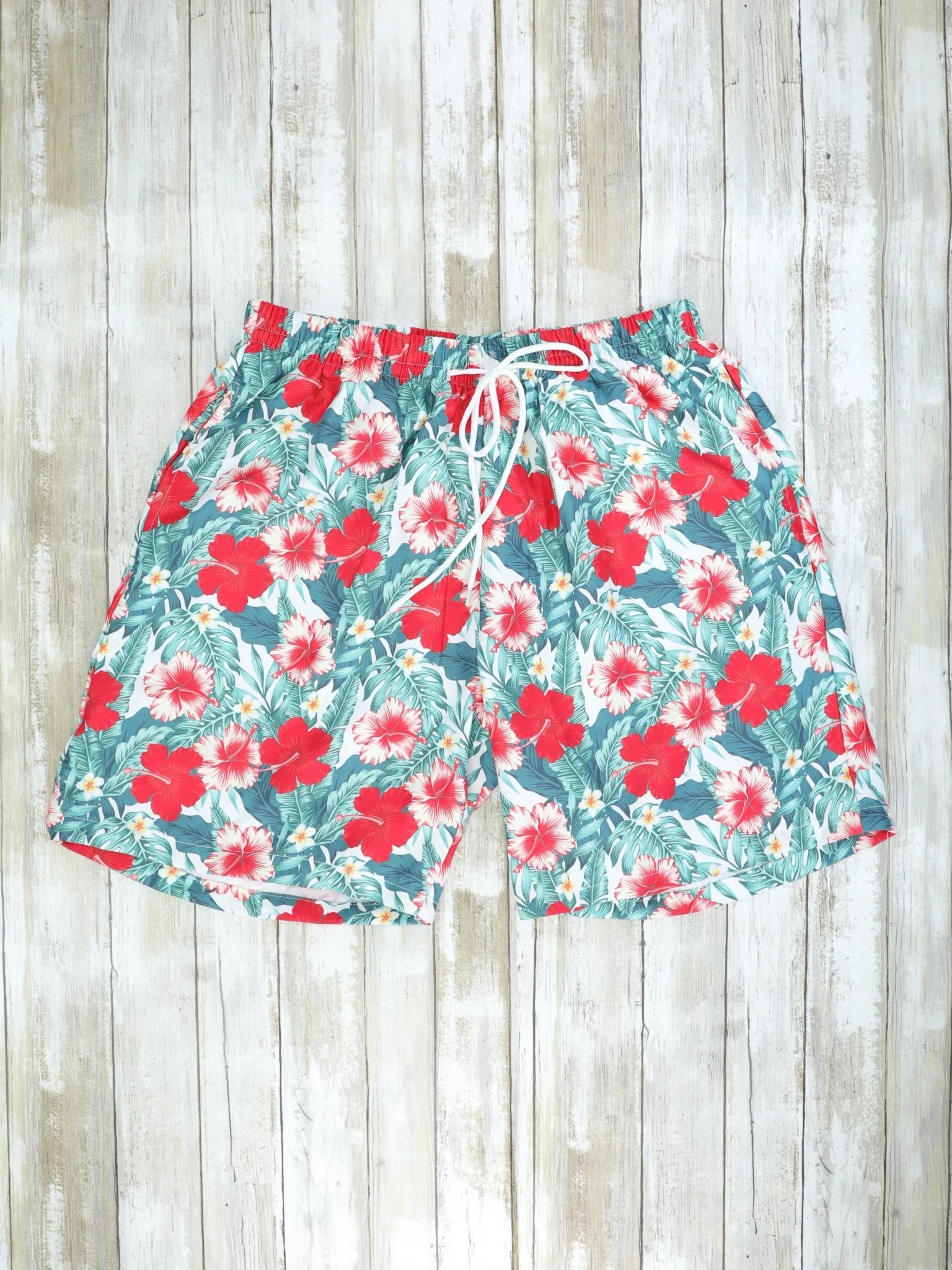 Family Red, Pink, & Blue Tropical Floral Swimsuit - Image 6
