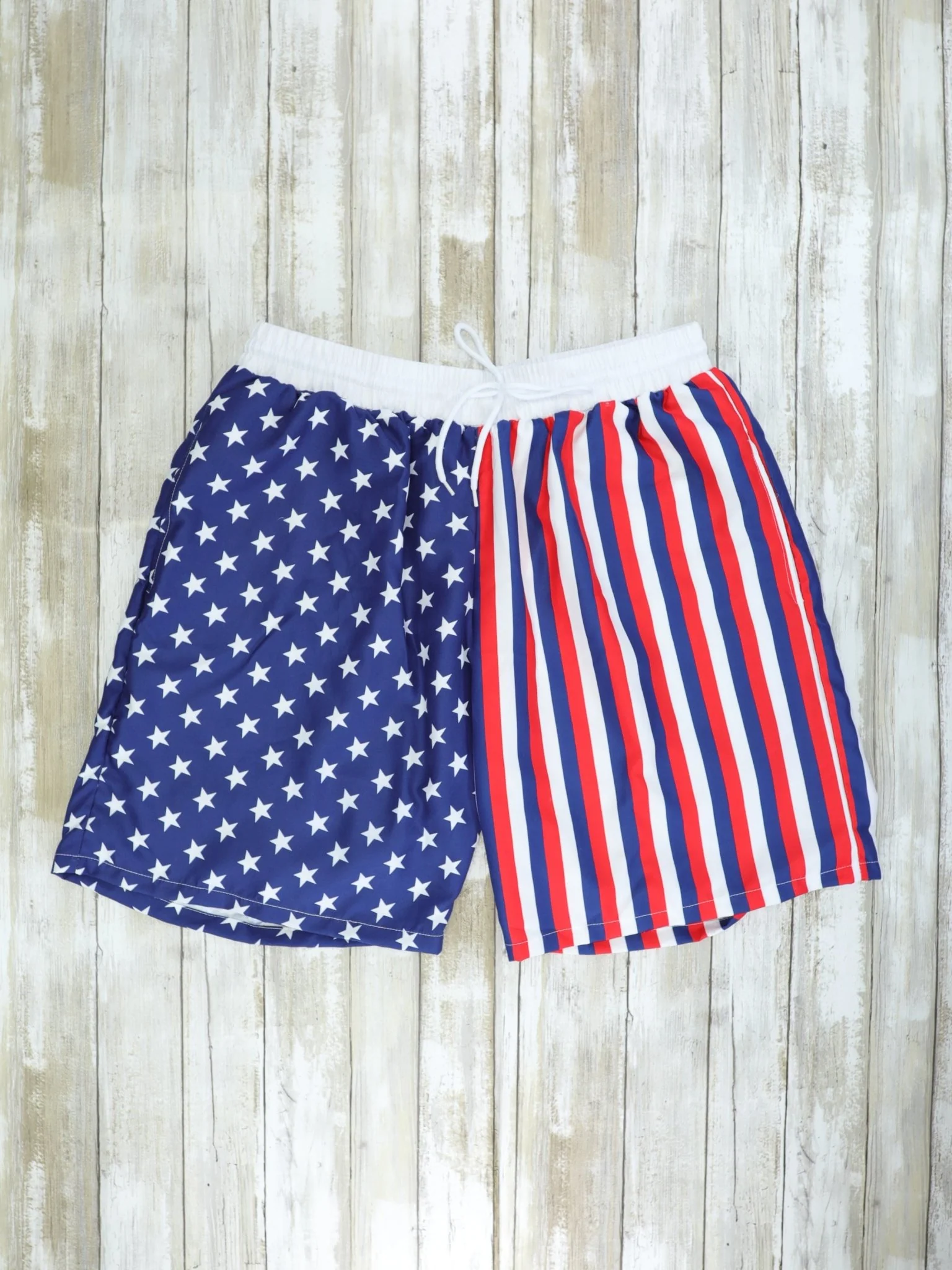 Family Red, White, & Blue Pinstriped Swimsuit - Image 6