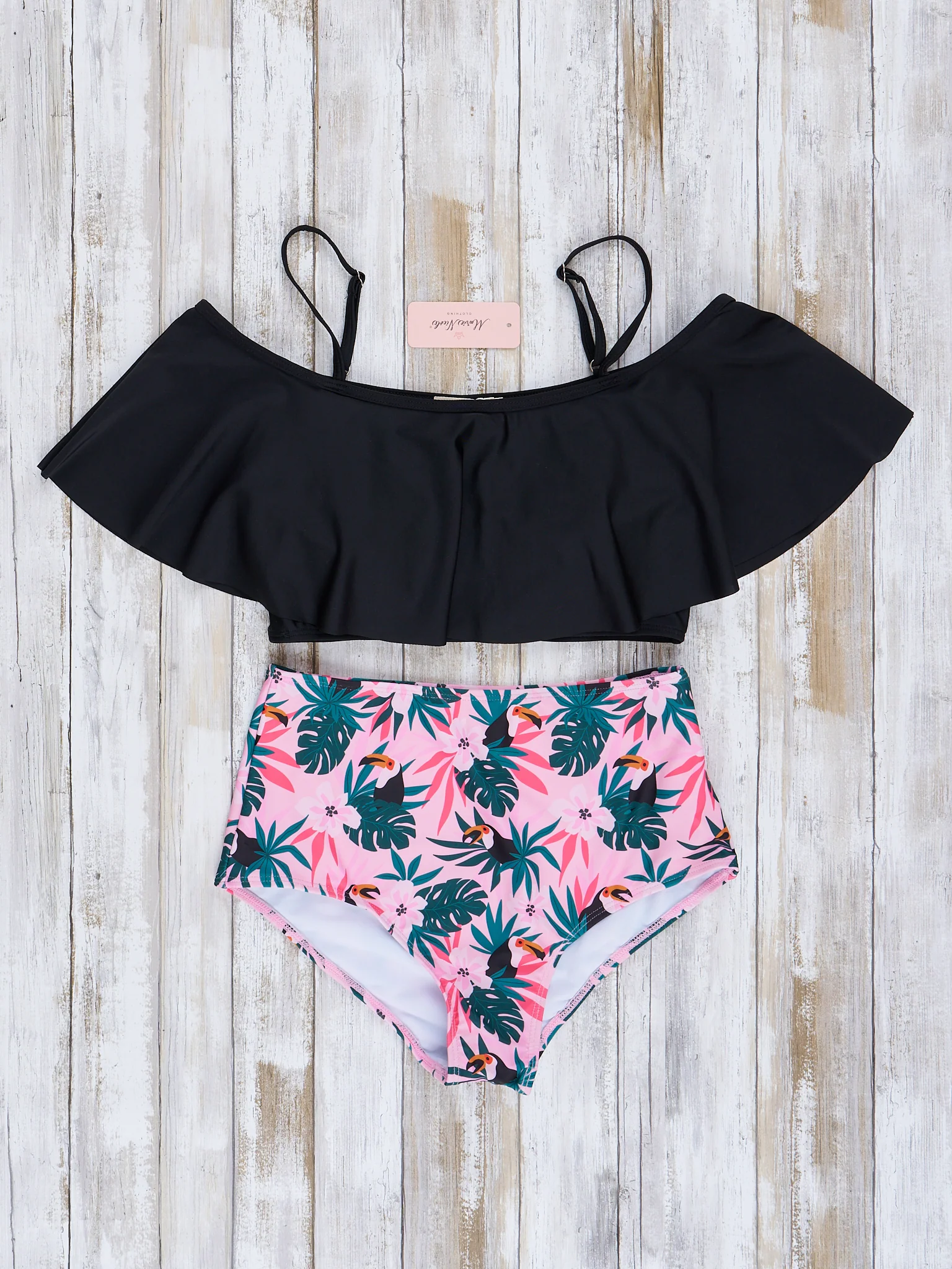 Family Tropical Leaves Swimsuit - Image 7