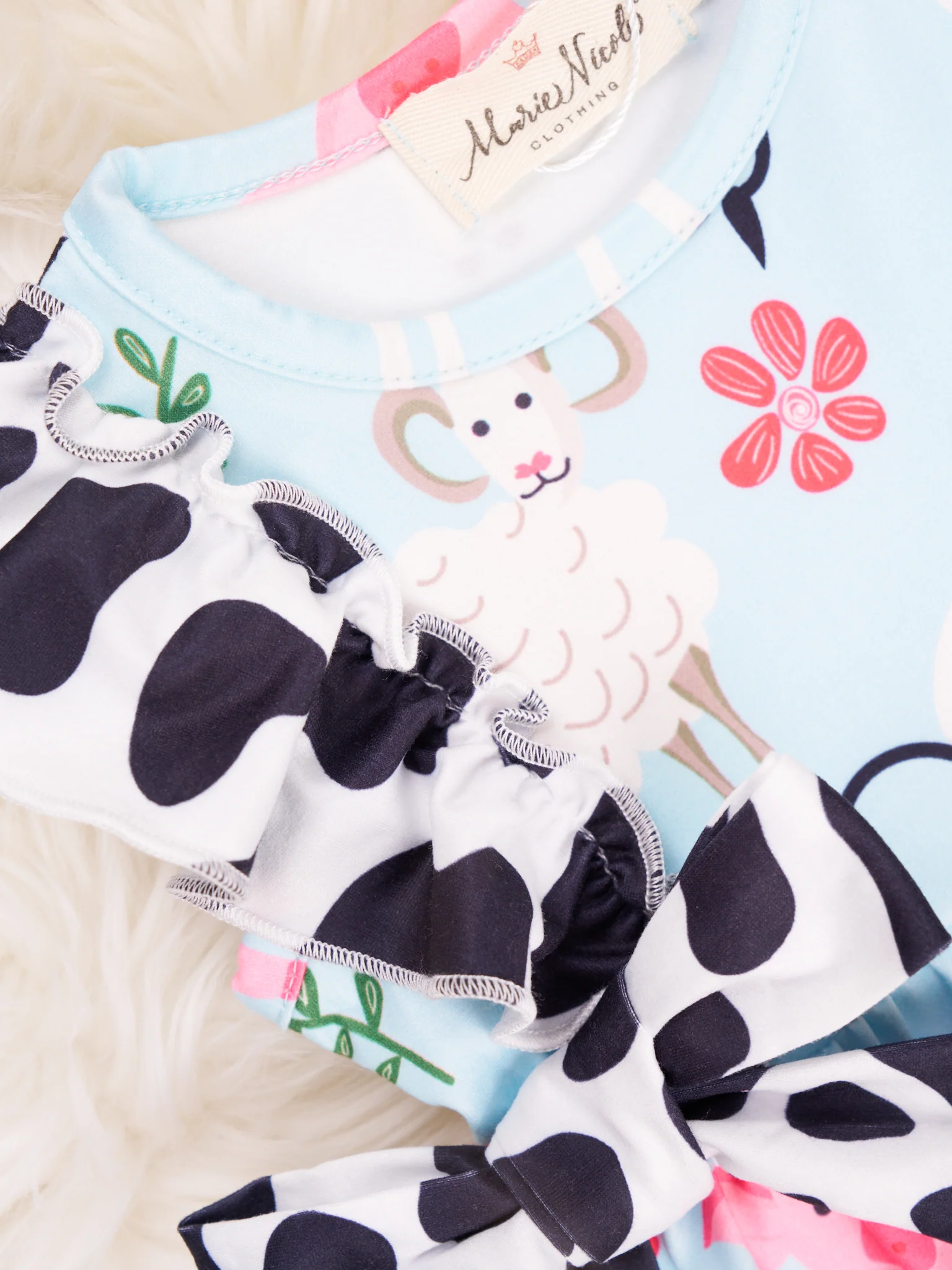 Farm Animal Ruffle Romper - Image 2
