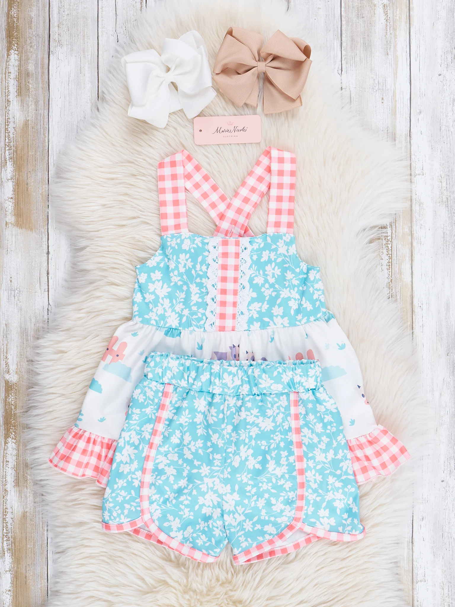 Farm Friends & Florals Ruffle Outfit - Image 2