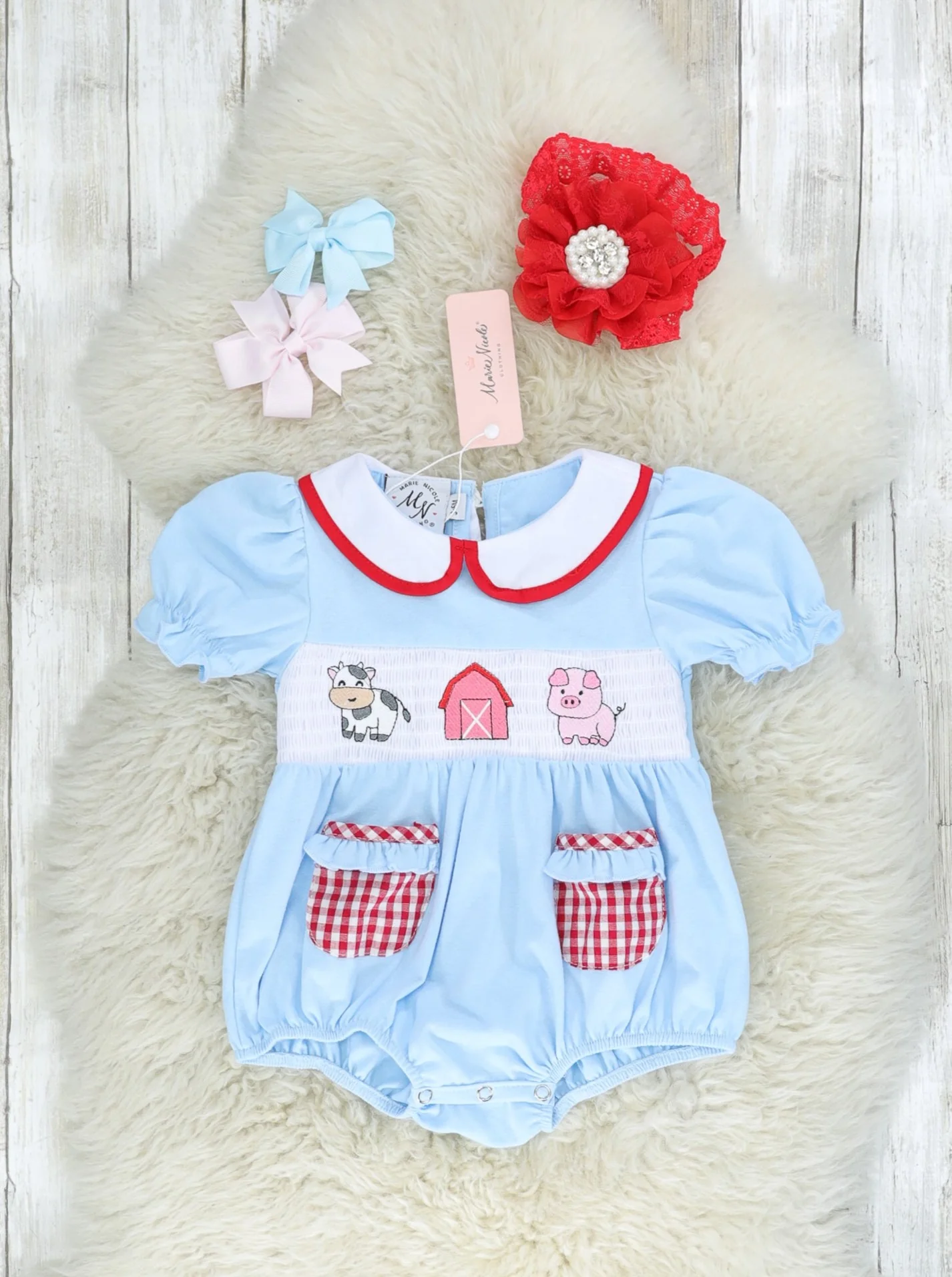 Farm Friends Ruffle Romper - Image 2