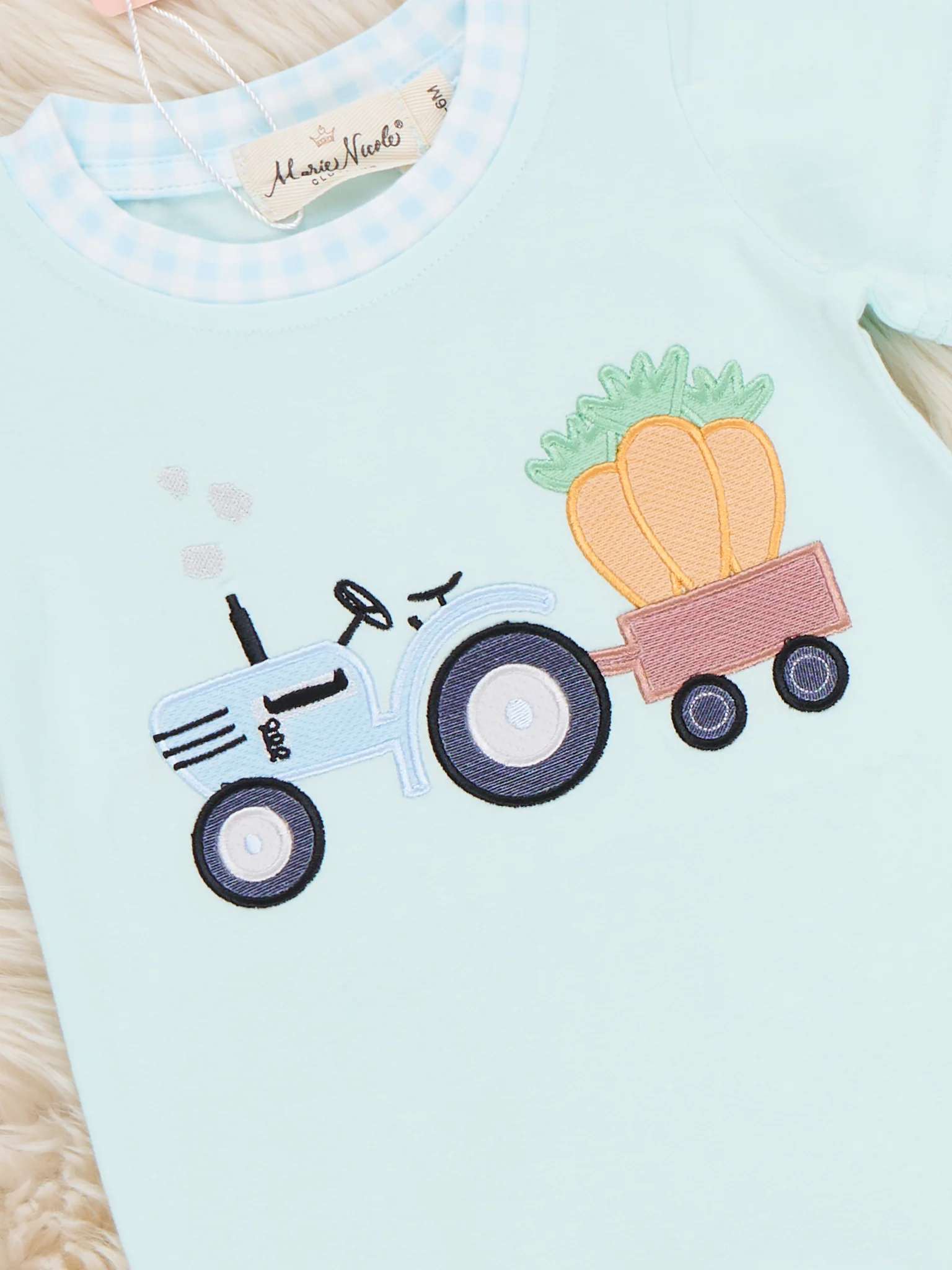 Farm to Fun Embroidered Cotton Romper - Image 2