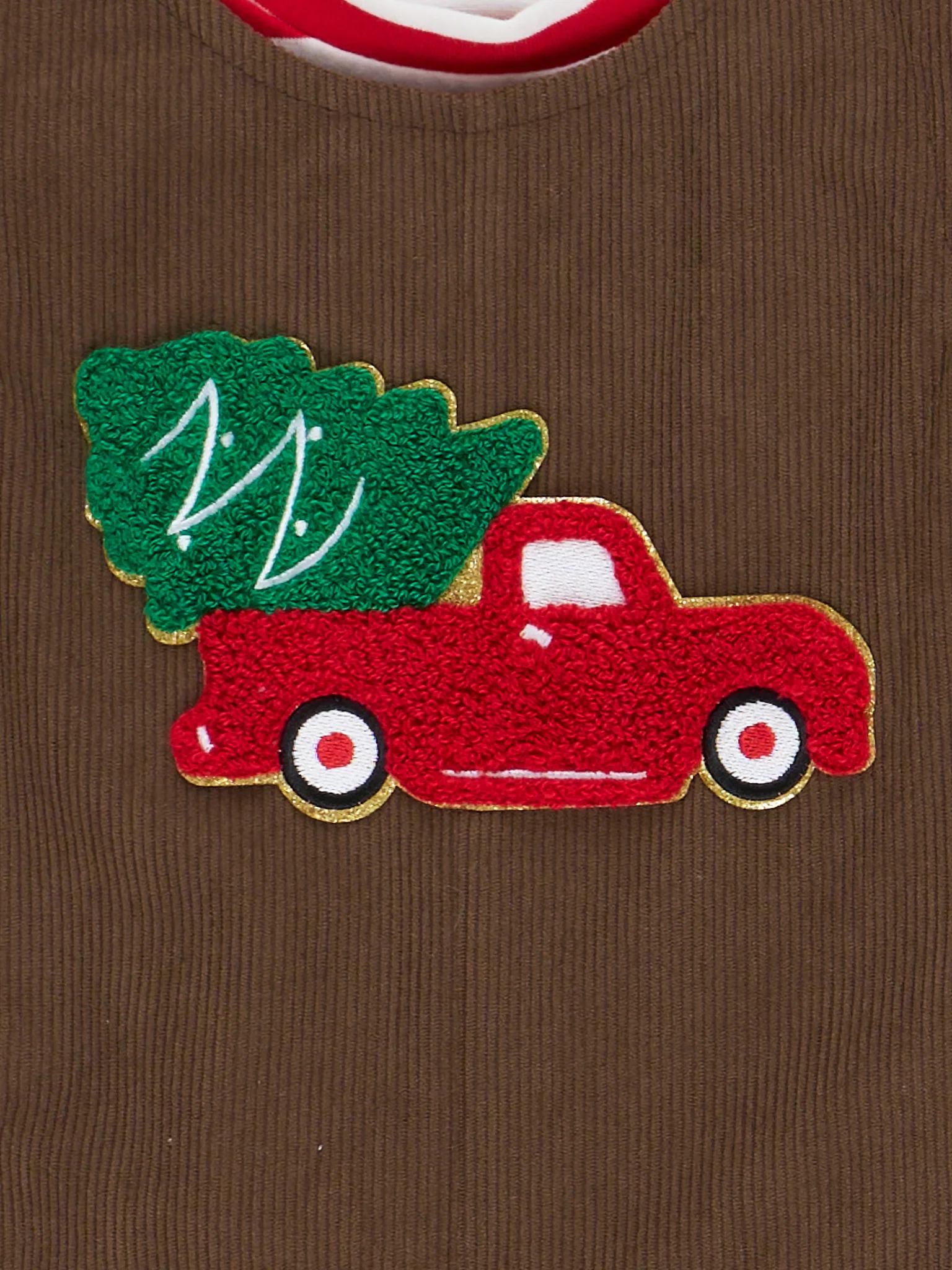 Farmhouse Striped Truck Romper Set - Image 4