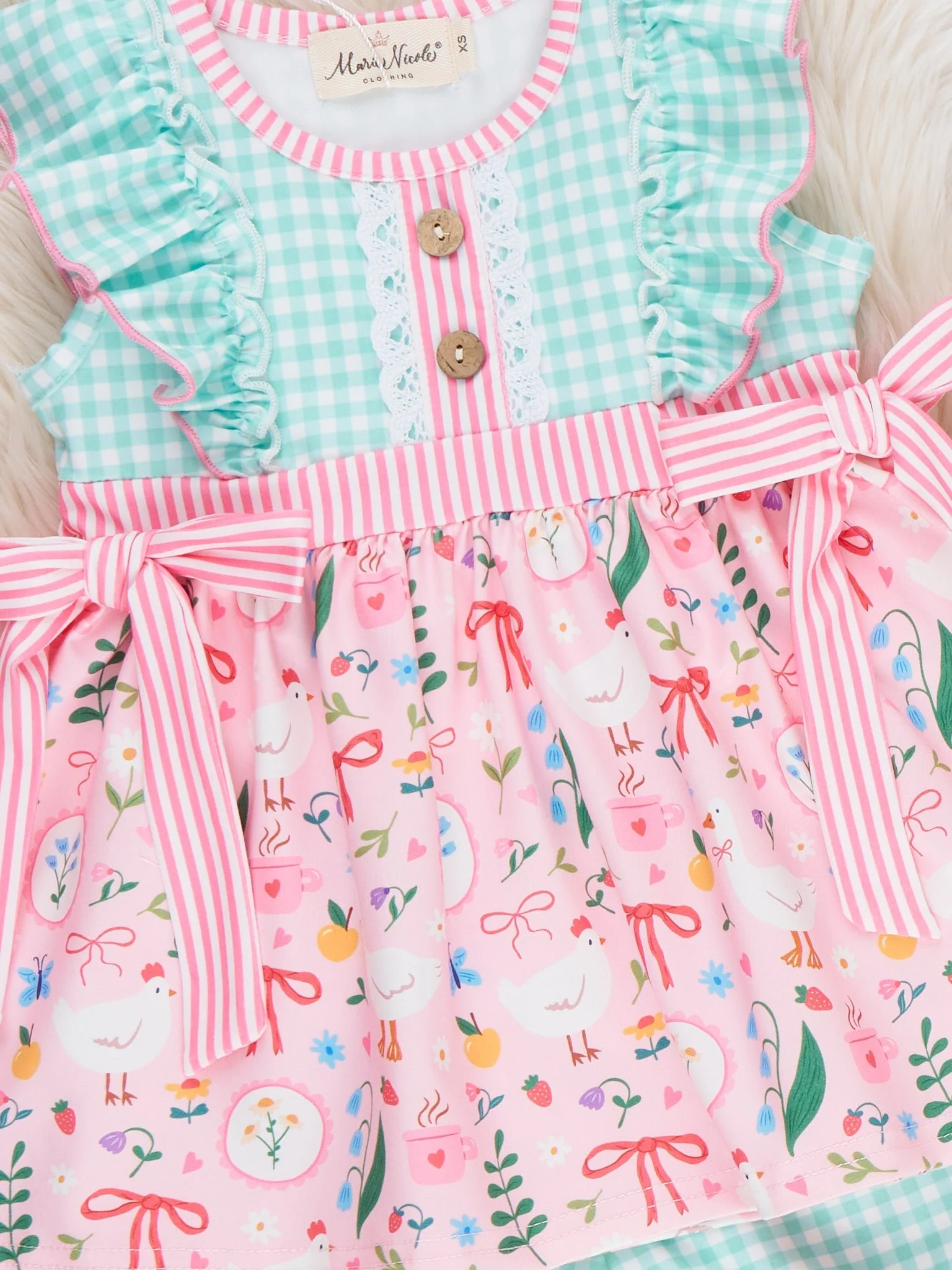Farmyard Bow Ruffle Outfit - Image 3