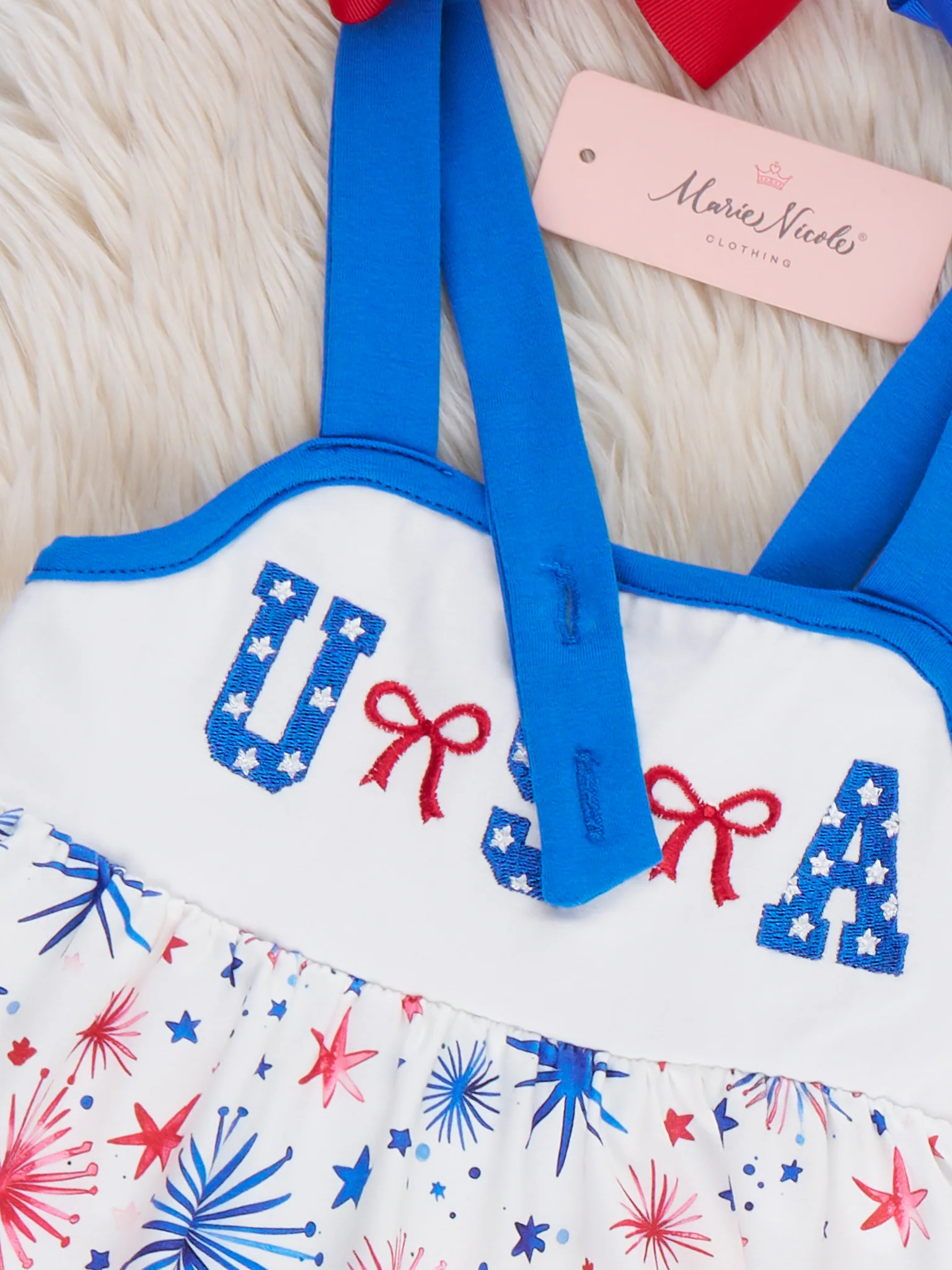 Fireworks & Freedom Embroidered Dress - Image 3