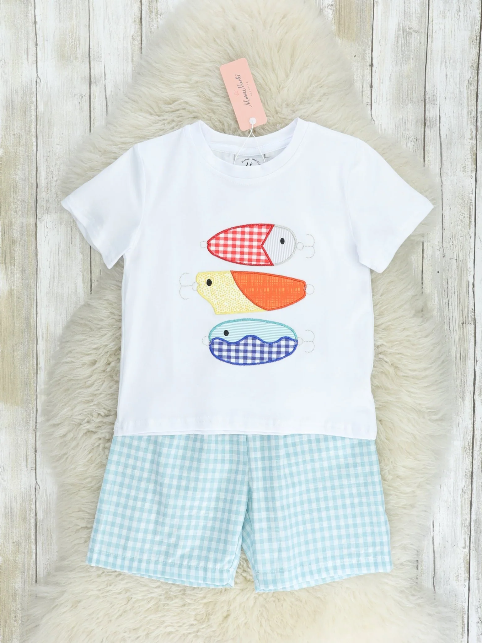 Fishing Bait Gingham Outfit