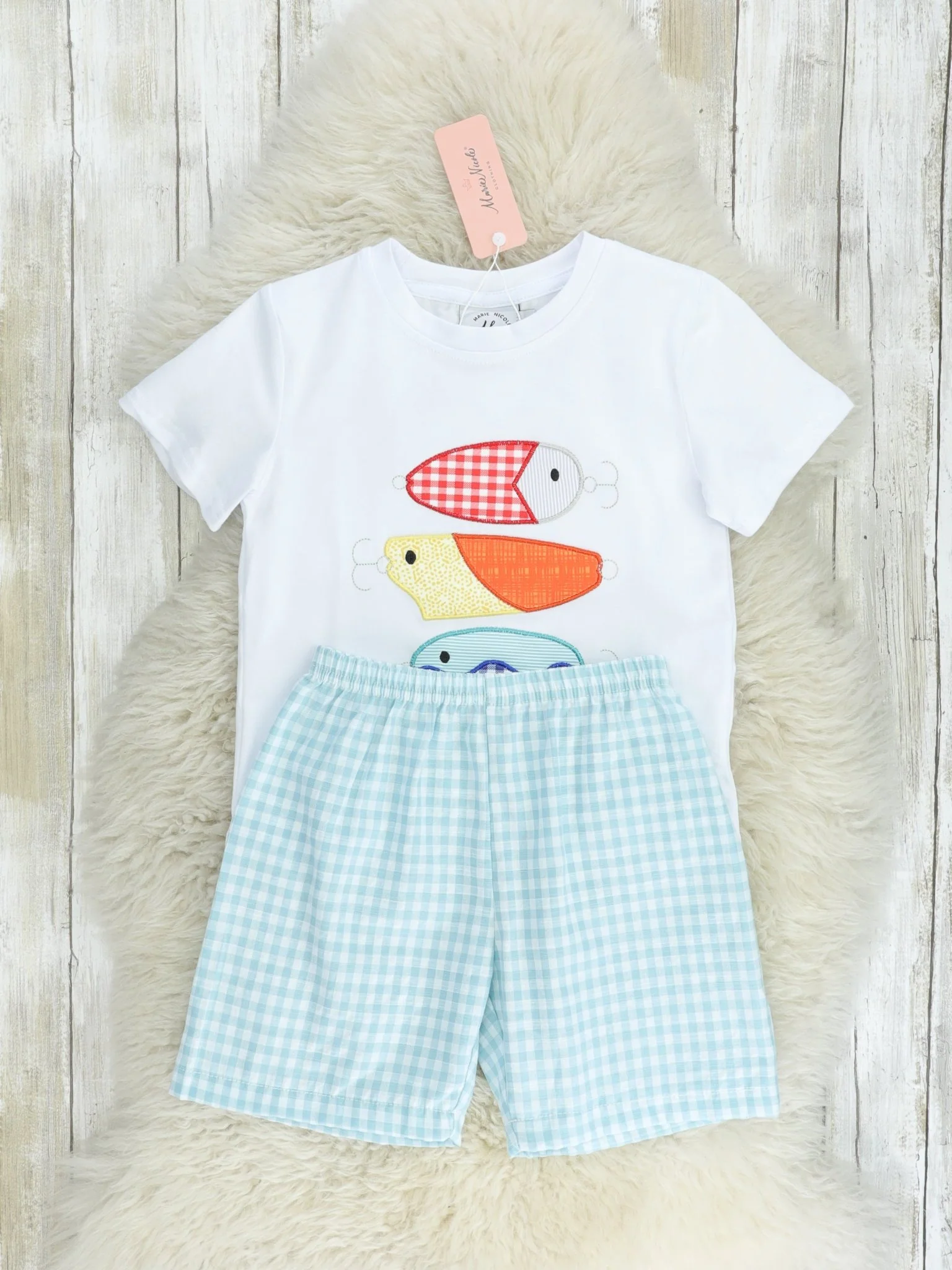 Fishing Bait Gingham Outfit - Image 2