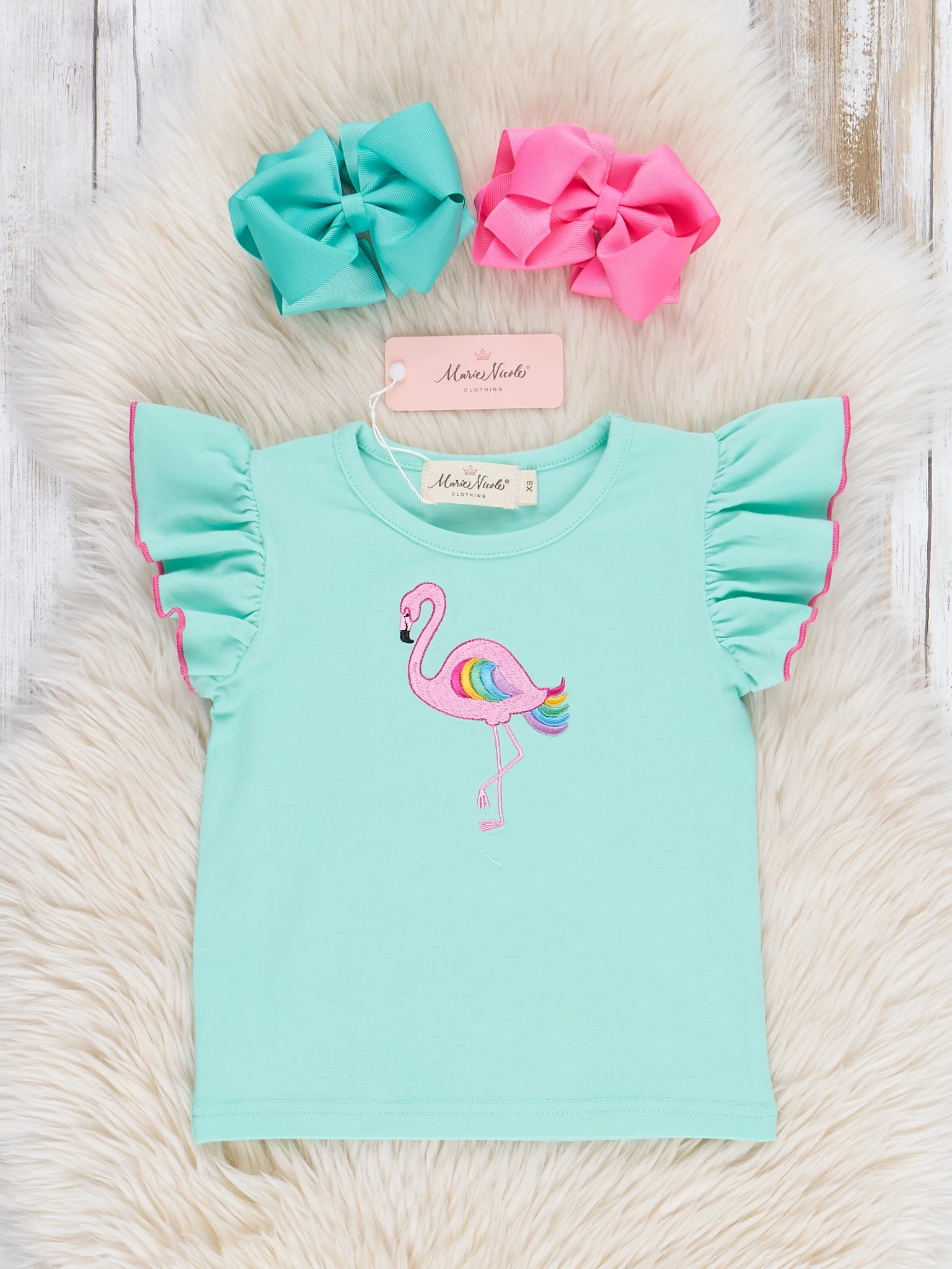 Flamingo Rainbow Skirtall - Image 3