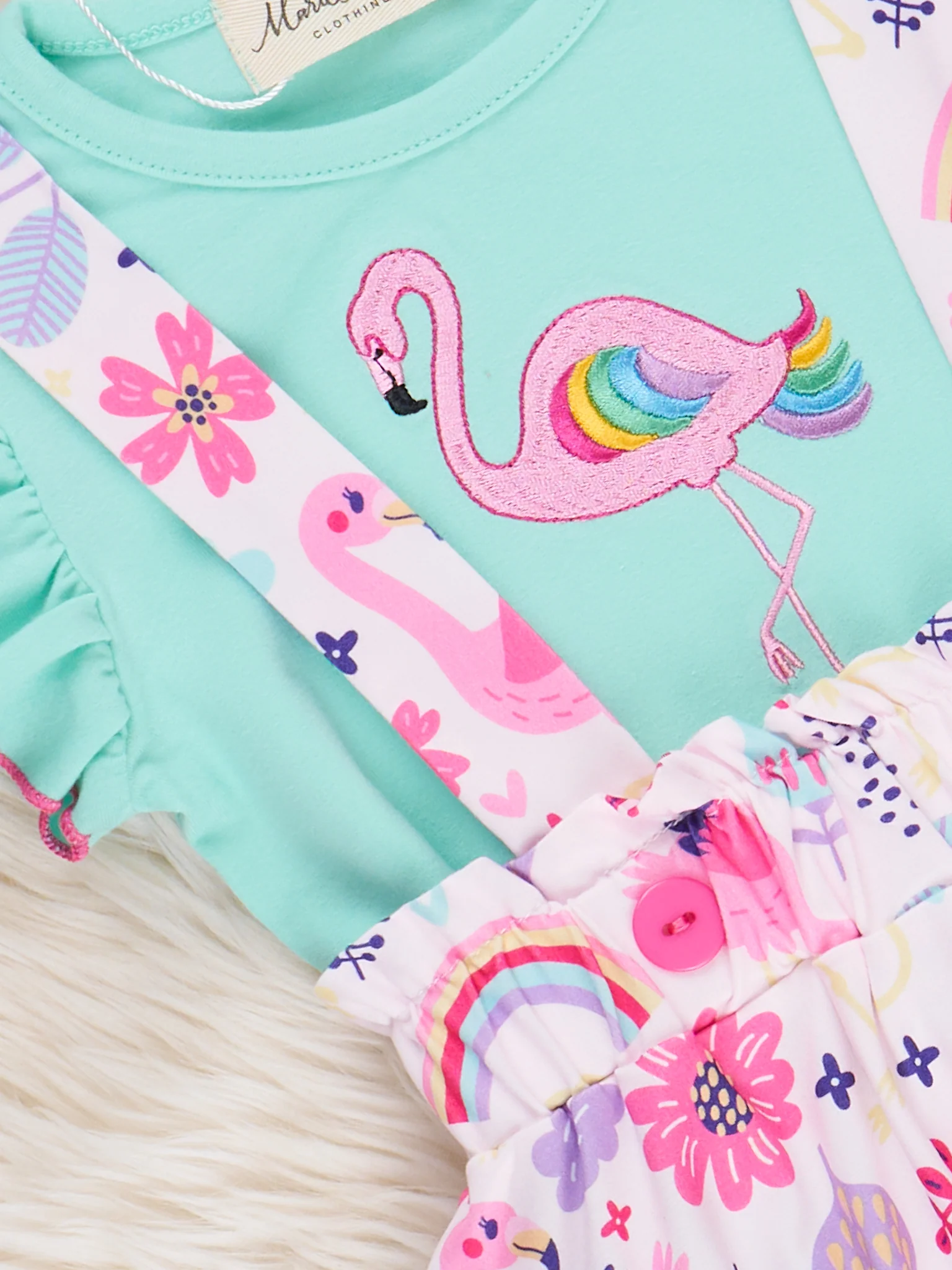 Flamingo Rainbow Skirtall - Image 4