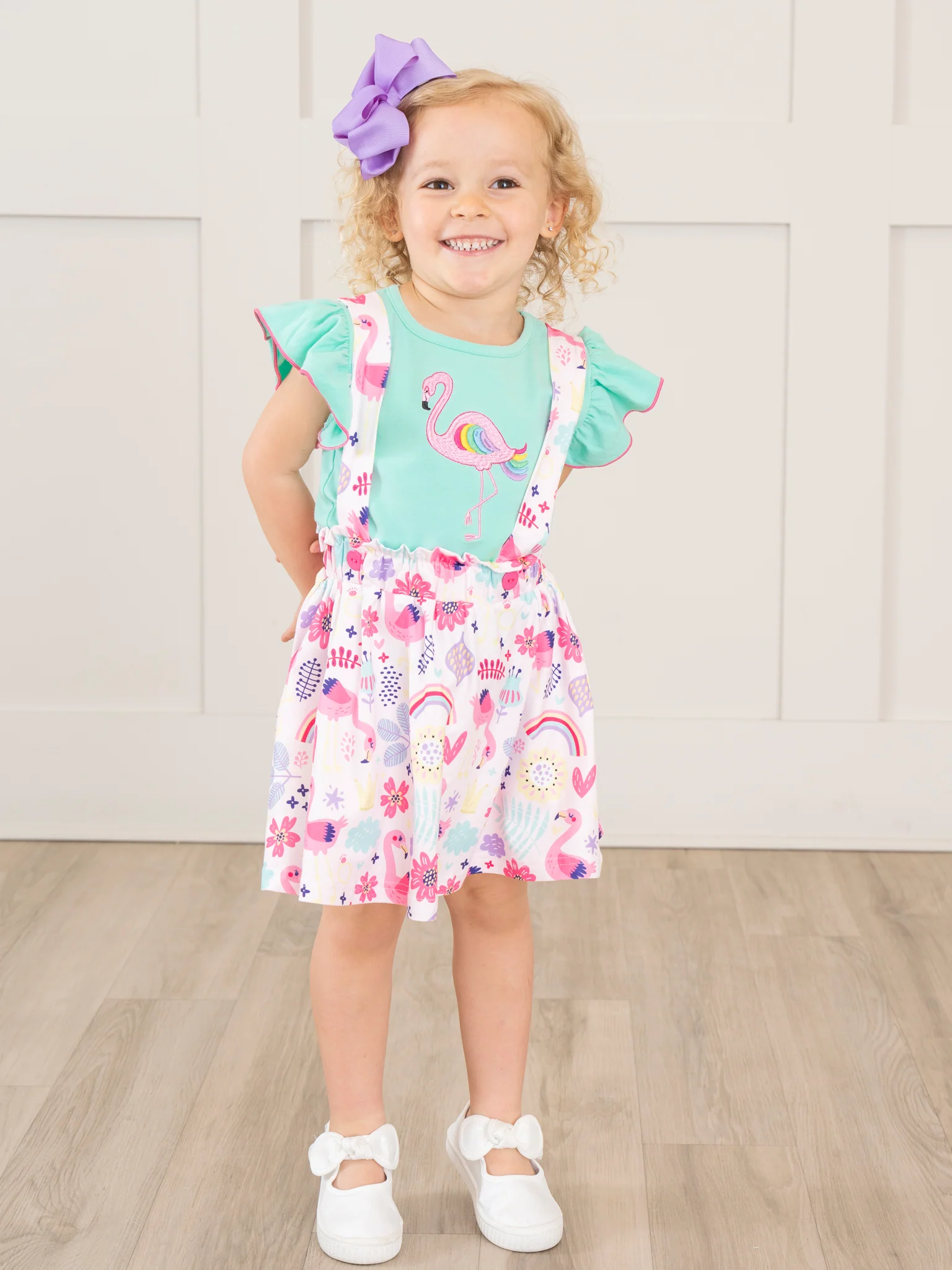 Flamingo Rainbow Skirtall - Image 5