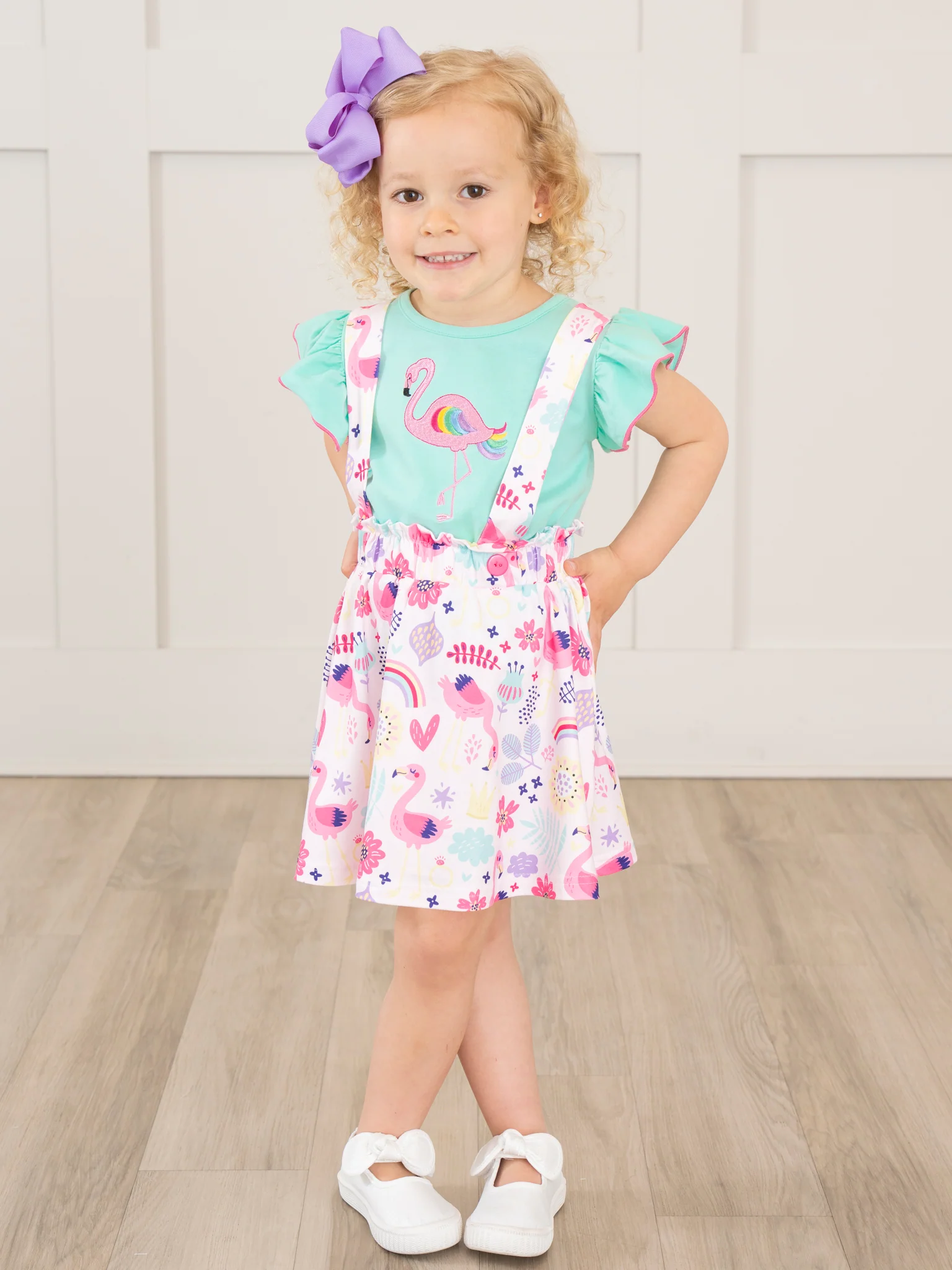 Flamingo Rainbow Skirtall - Image 6